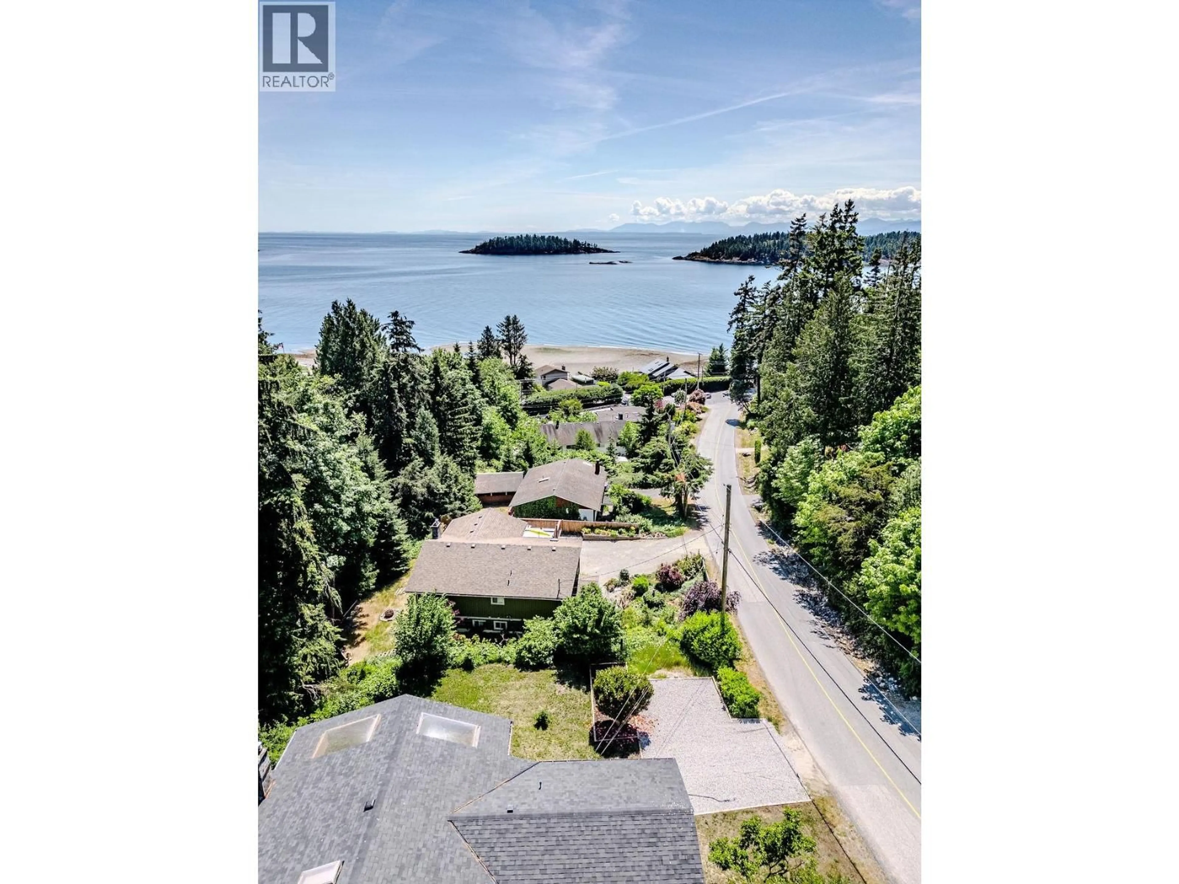 A pic from outside/outdoor area/front of a property/back of a property/a pic from drone, water/lake/river/ocean view for 5454 WAKEFIELD ROAD, Sechelt British Columbia V0N3A8