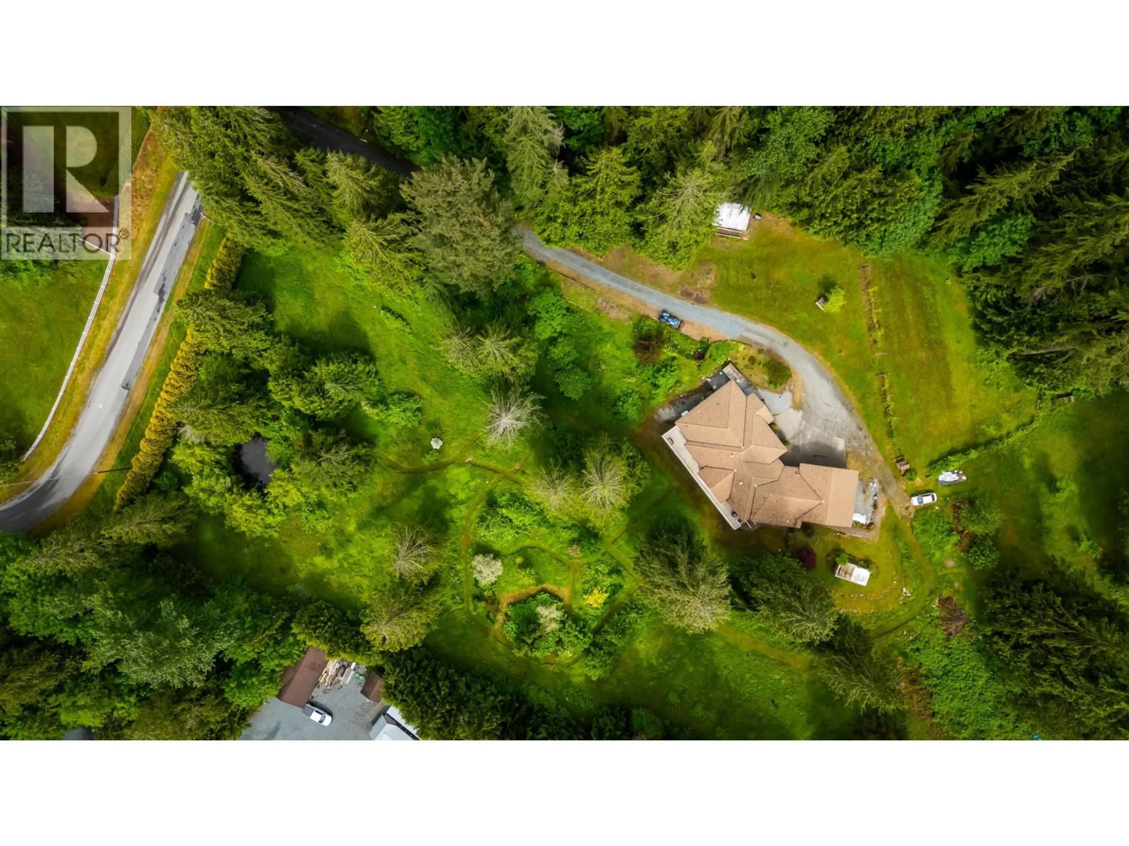 A pic from outside/outdoor area/front of a property/back of a property/a pic from drone, forest/trees view for 26350 TRETHEWEY CRESCENT, Maple Ridge British Columbia V2W1A5
