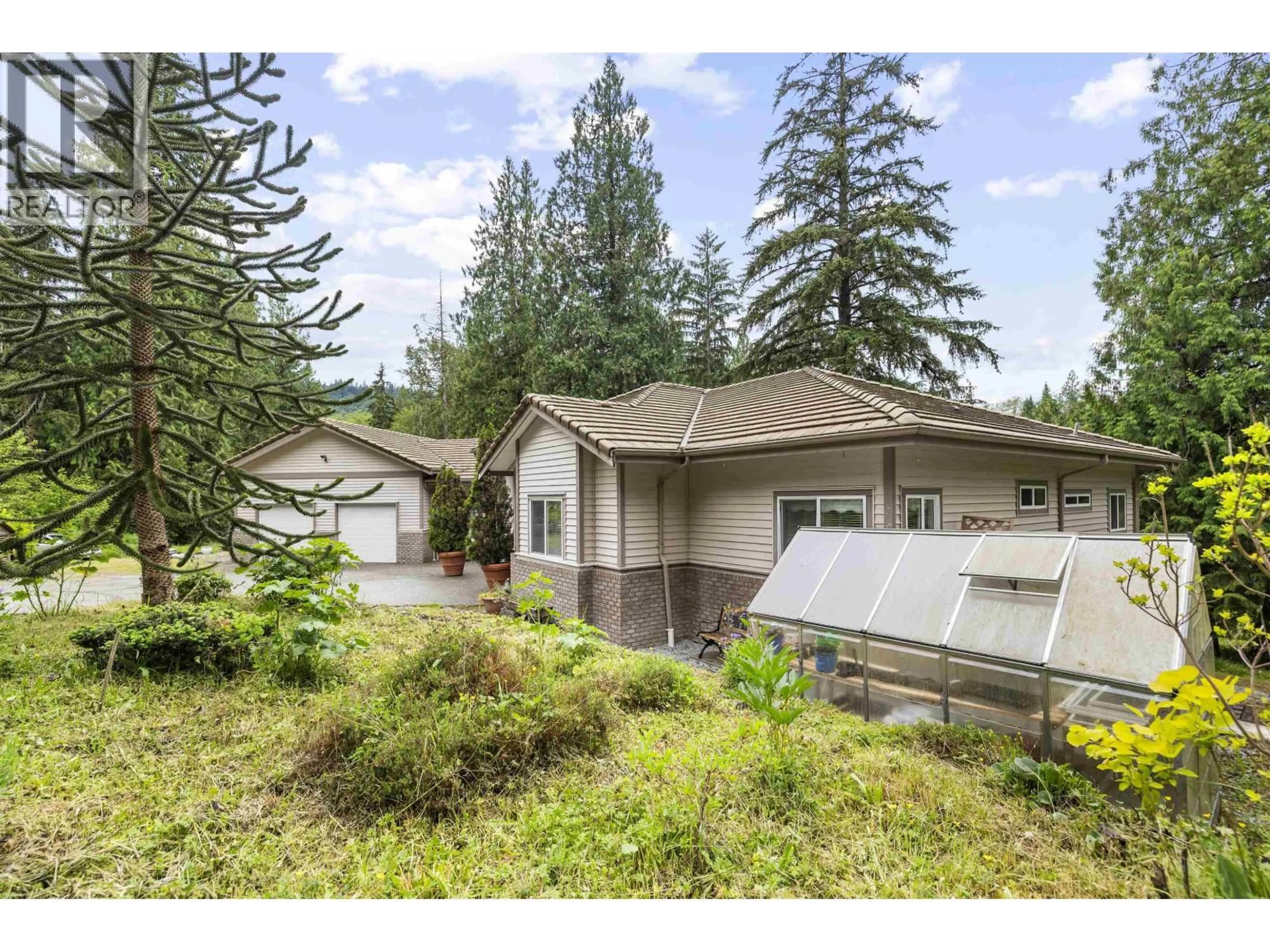 A pic from outside/outdoor area/front of a property/back of a property/a pic from drone, mountain view for 26350 TRETHEWEY CRESCENT, Maple Ridge British Columbia V2W1A5