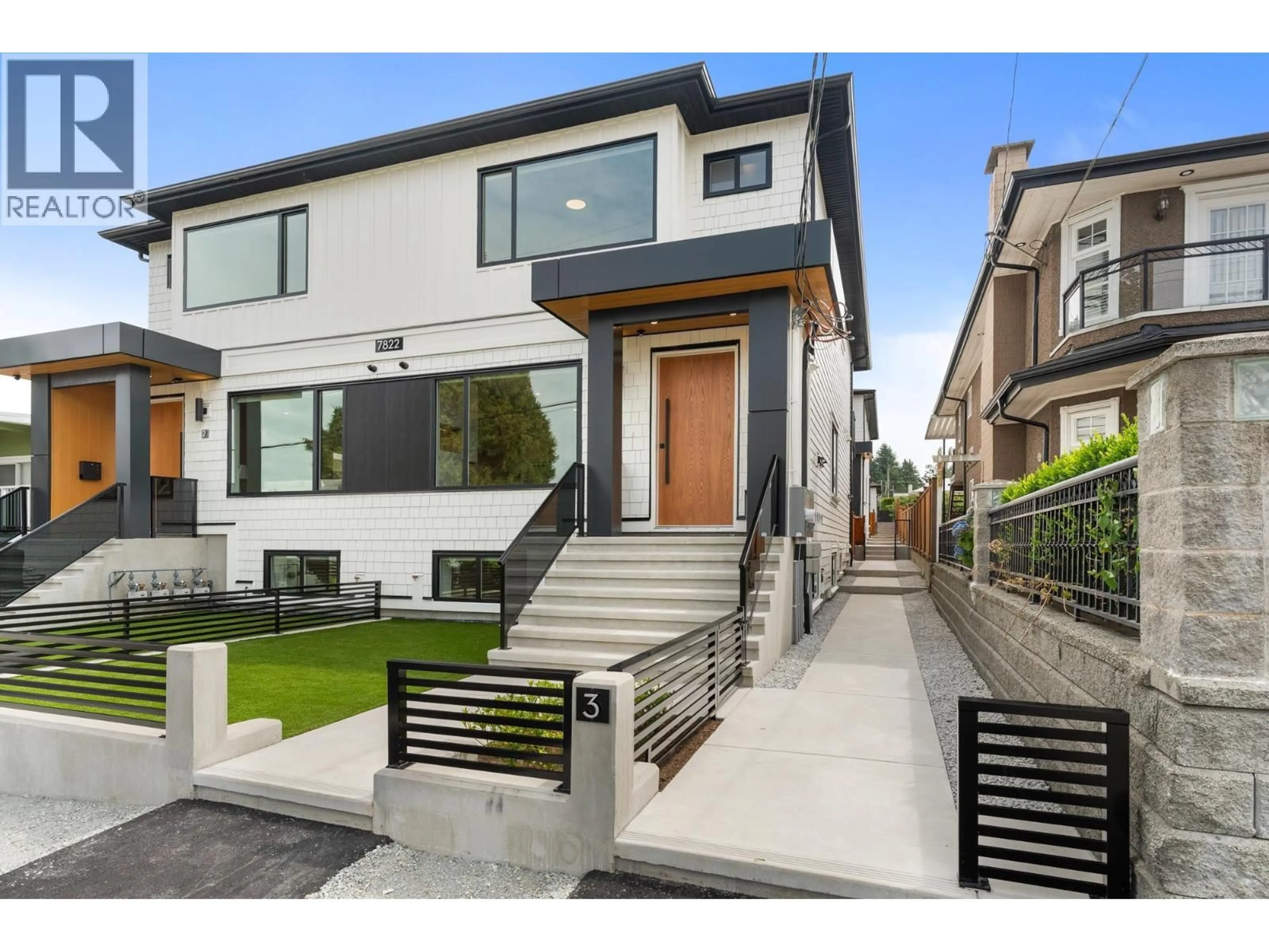 Home with brick exterior material, street for 1 - 7822 GOODLAD STREET, Burnaby British Columbia V5E2H6