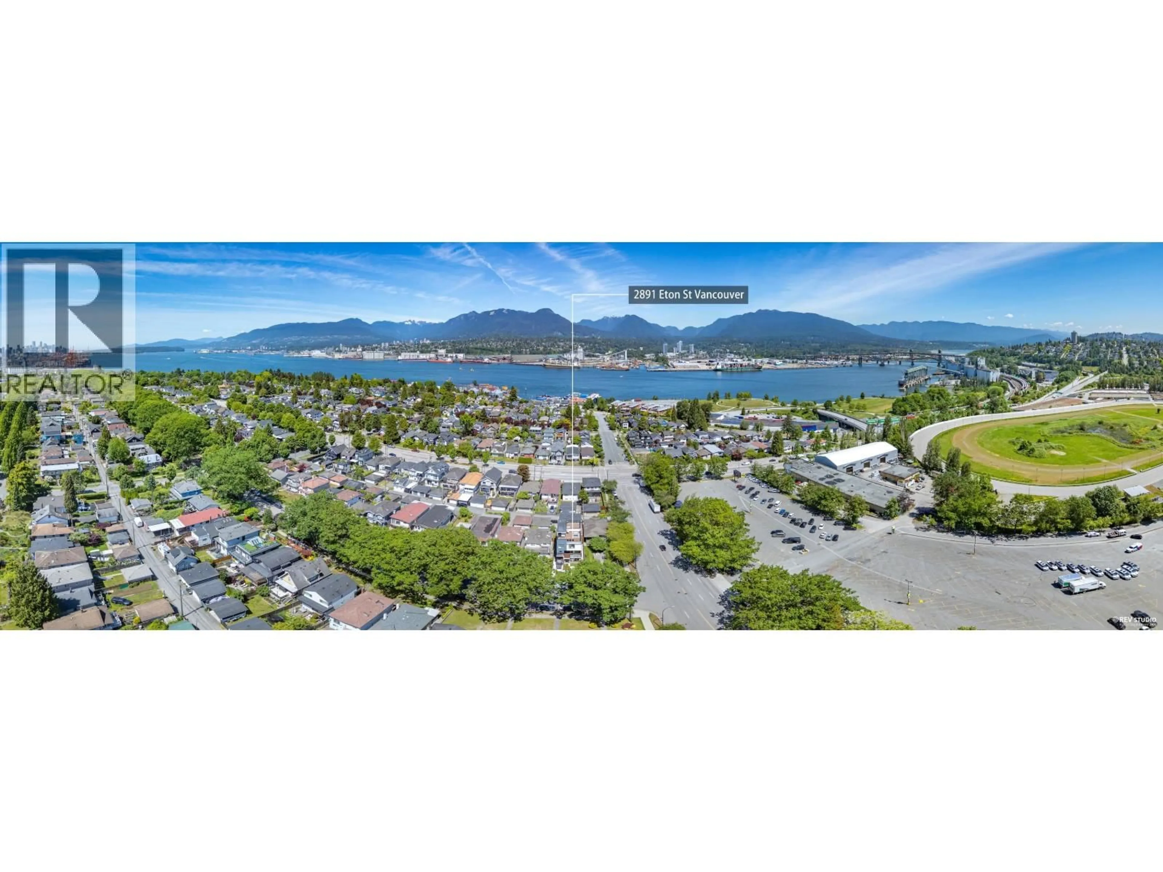 A pic from outside/outdoor area/front of a property/back of a property/a pic from drone, water/lake/river/ocean view for 2891 ETON STREET, Vancouver British Columbia V5K1K4