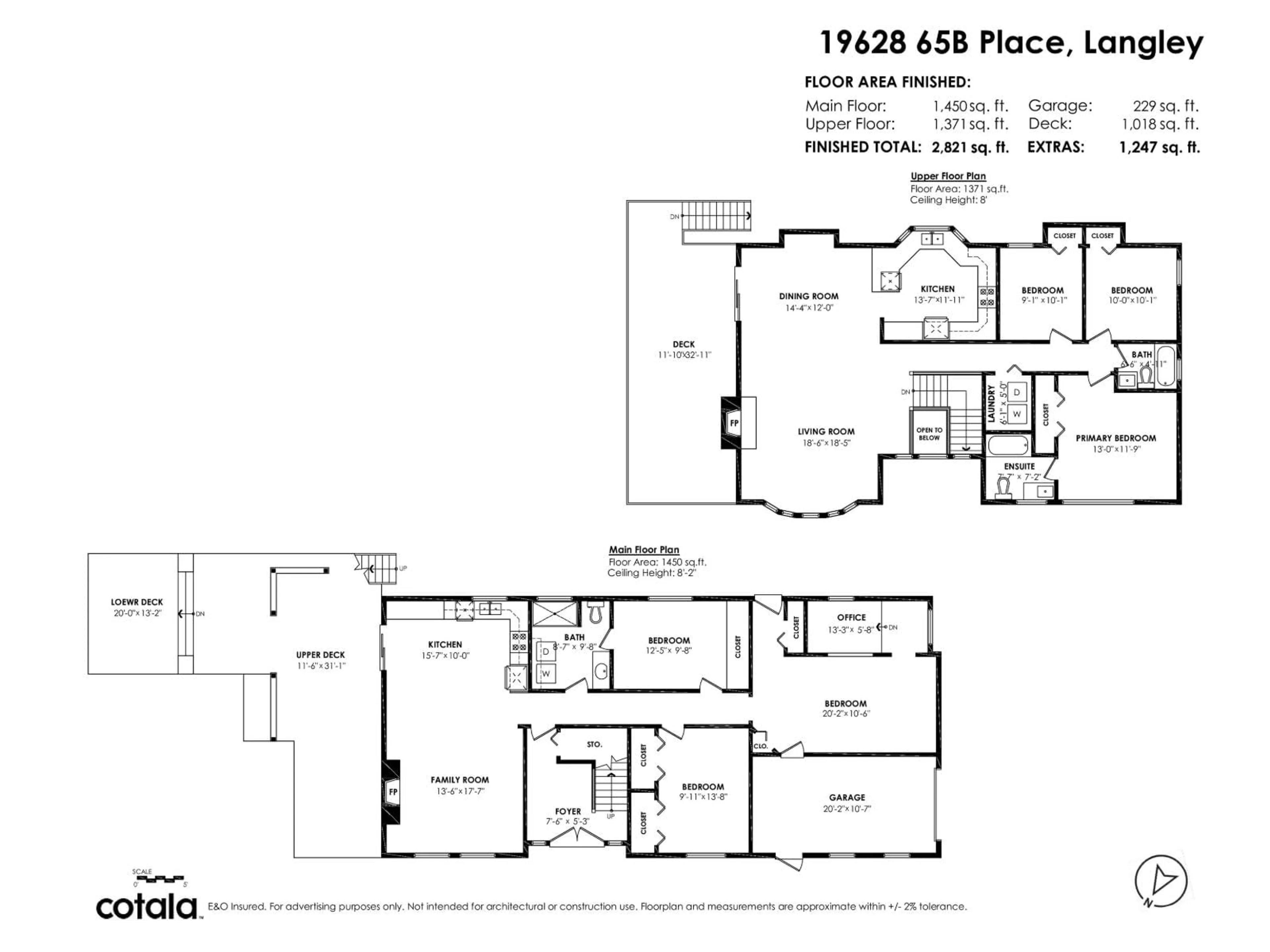 Floor plan for 19628 65B PLACE, Langley British Columbia V2Y1K2