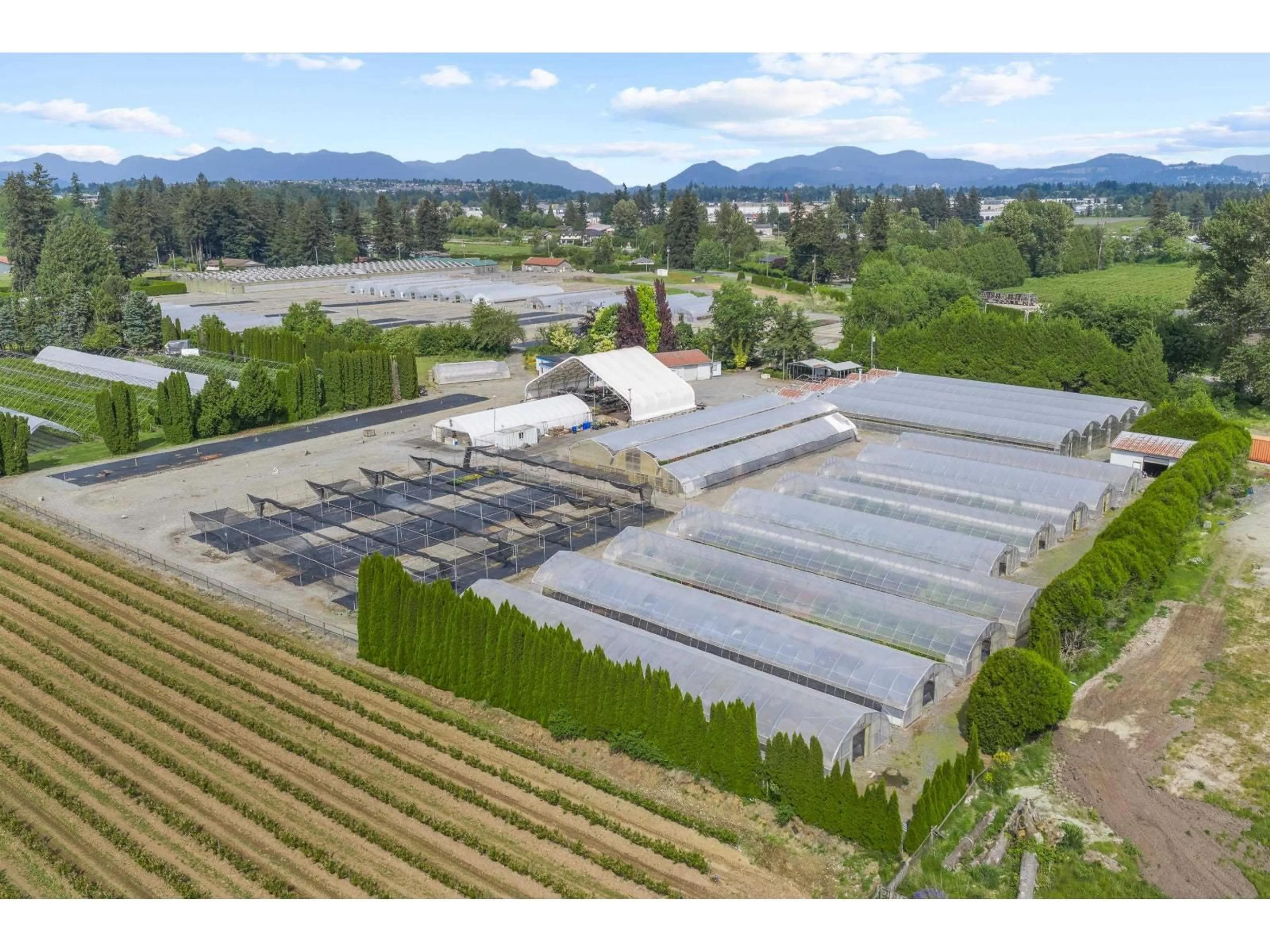 A pic from outside/outdoor area/front of a property/back of a property/a pic from drone, mountain view for 1899 PEARDONVILLE ROAD, Abbotsford British Columbia V4X2M3