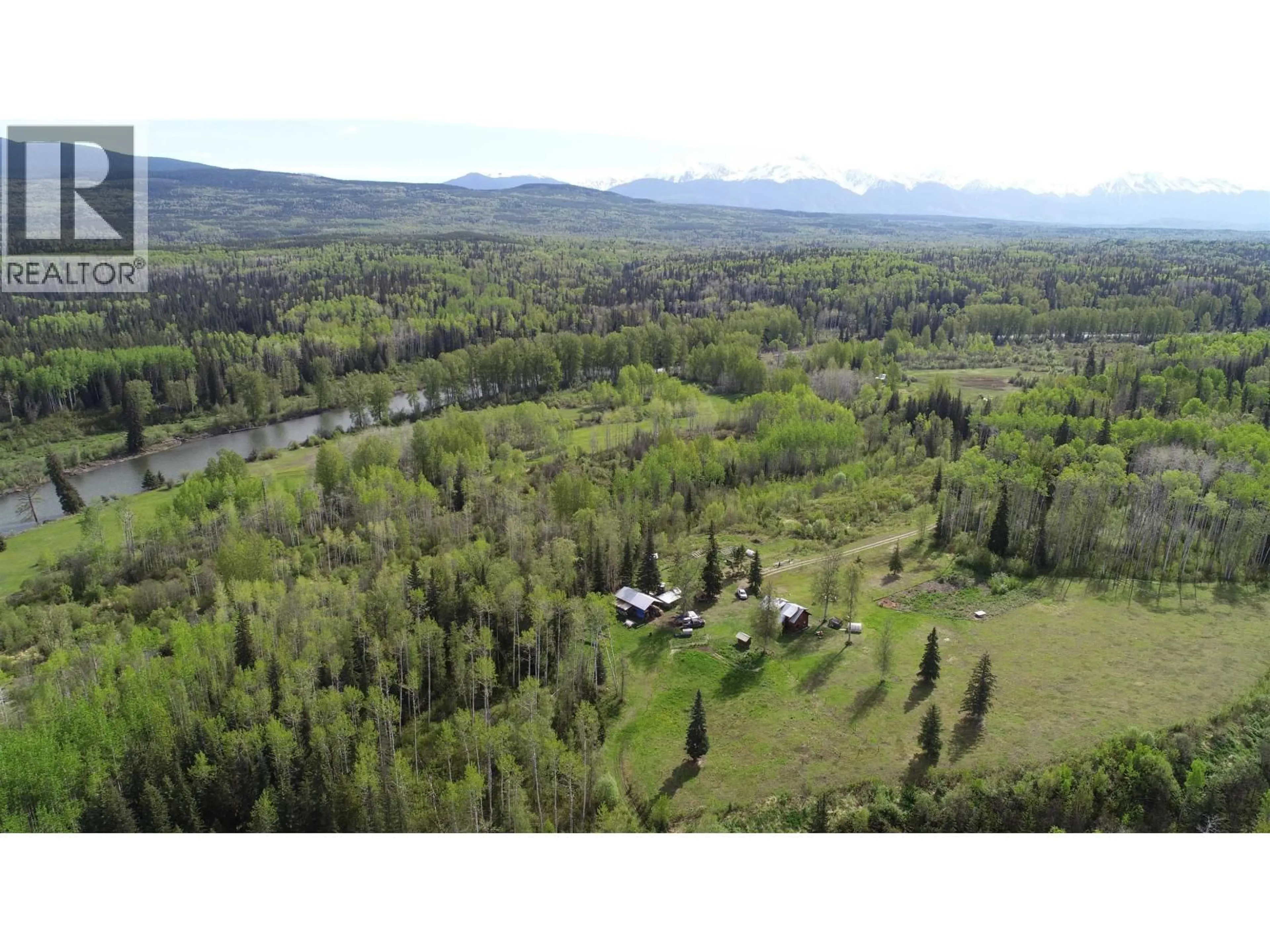 A pic from outside/outdoor area/front of a property/back of a property/a pic from drone, mountain view for 2242 POPLAR PARK ROAD, Hazelton British Columbia V0J1Y5