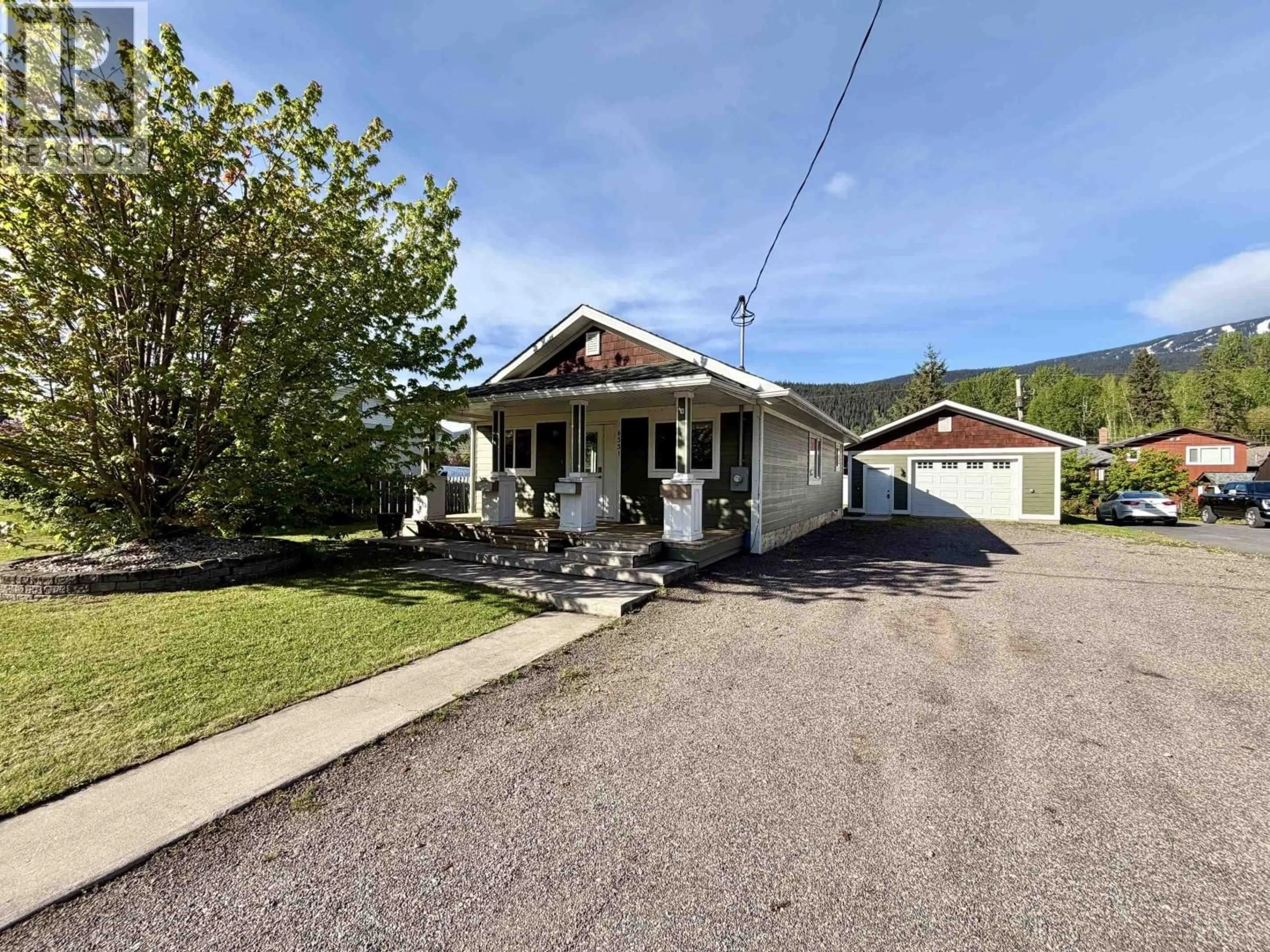 A pic from outside/outdoor area/front of a property/back of a property/a pic from drone, street for 4331 THIRD AVENUE, Smithers British Columbia V0J2N0