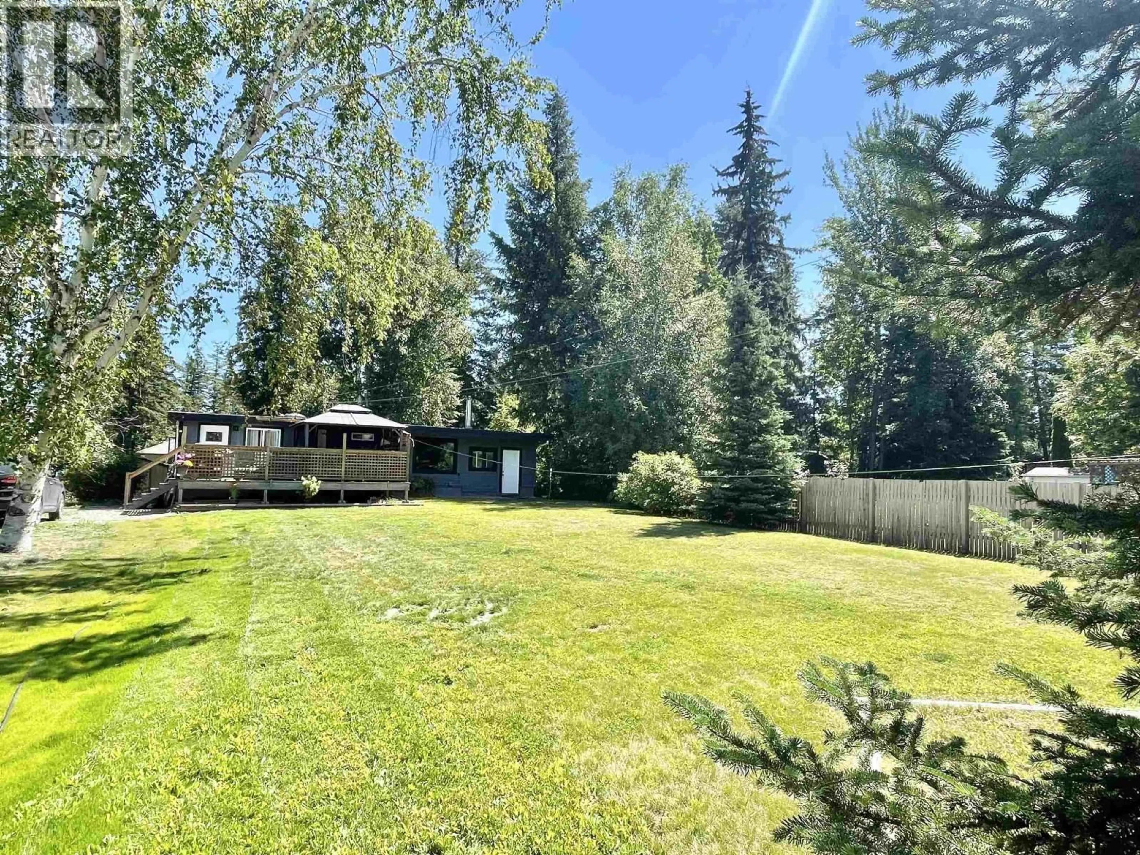 A pic from outside/outdoor area/front of a property/back of a property/a pic from drone, forest/trees view for 7238 ELK ROAD, Prince George British Columbia V2N5N9