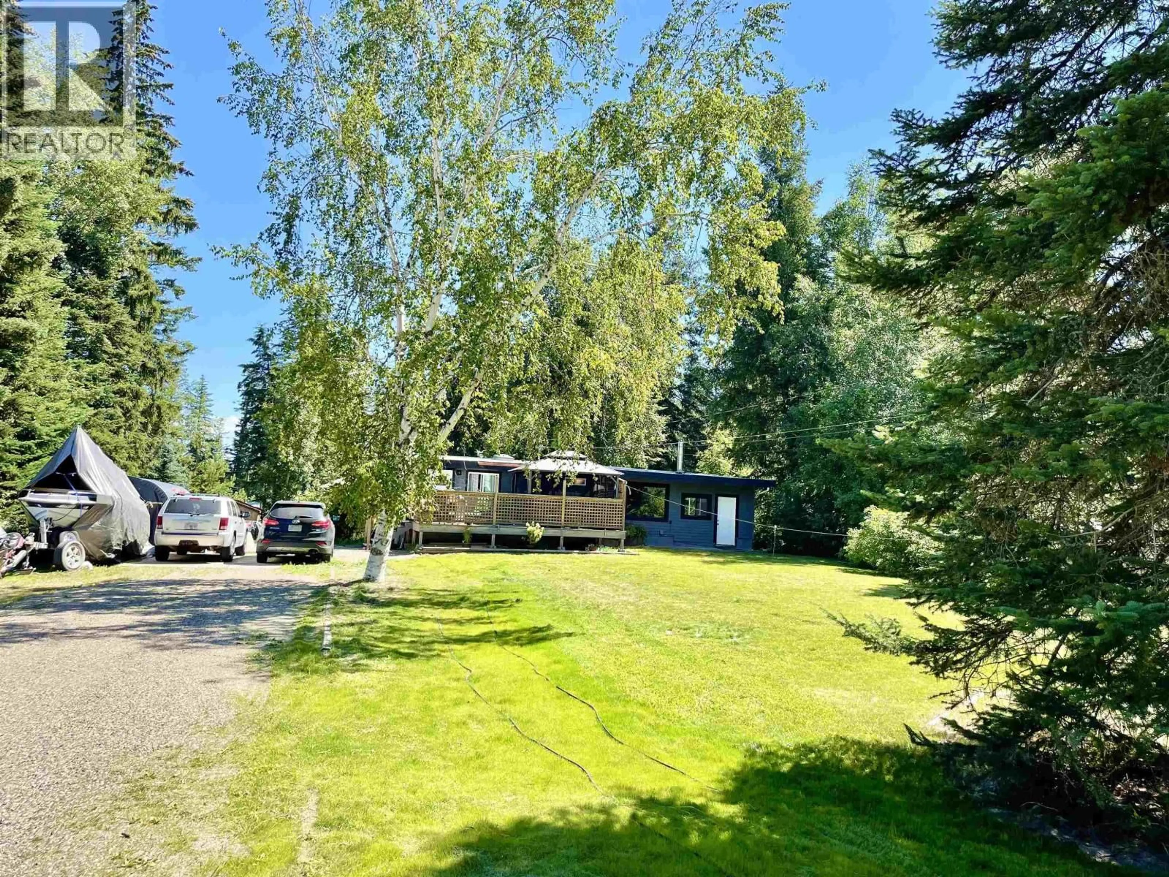 A pic from outside/outdoor area/front of a property/back of a property/a pic from drone, forest/trees view for 7238 ELK ROAD, Prince George British Columbia V2N5N9