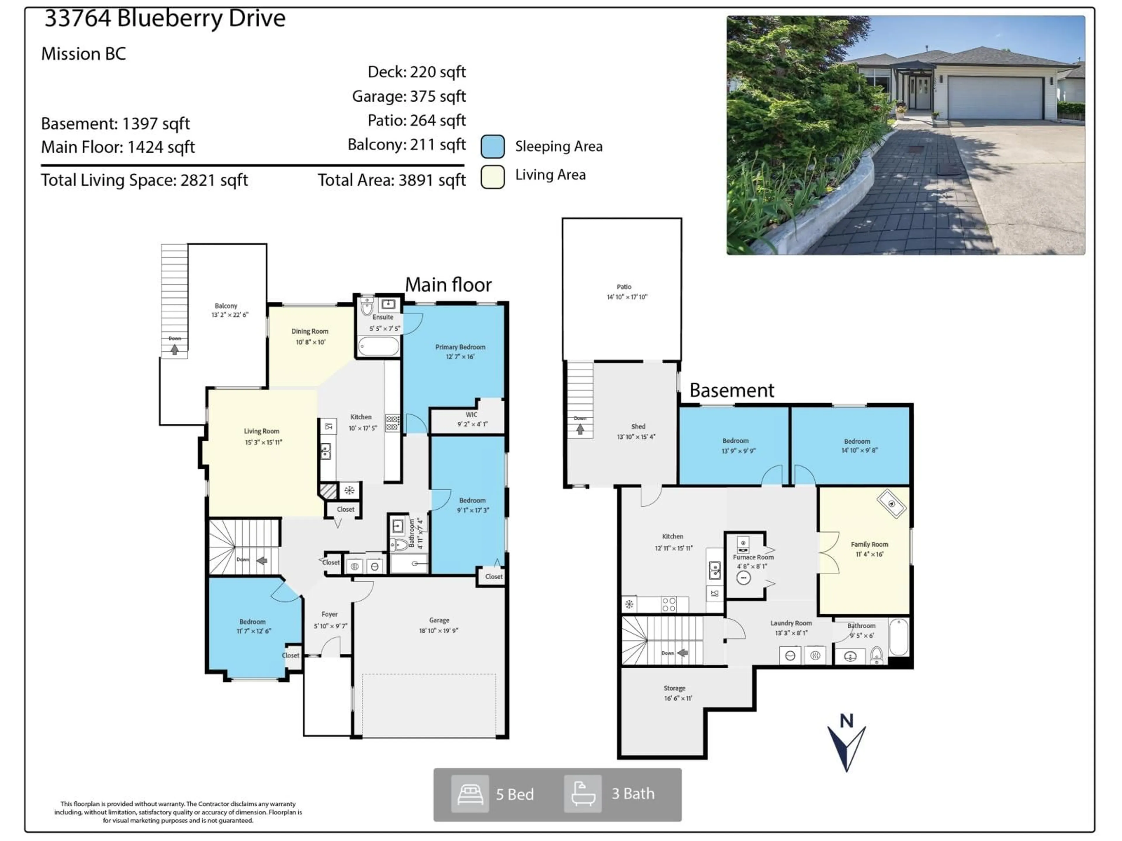 Floor plan for 33764 BLUEBERRY DRIVE, Mission British Columbia V2V7A1