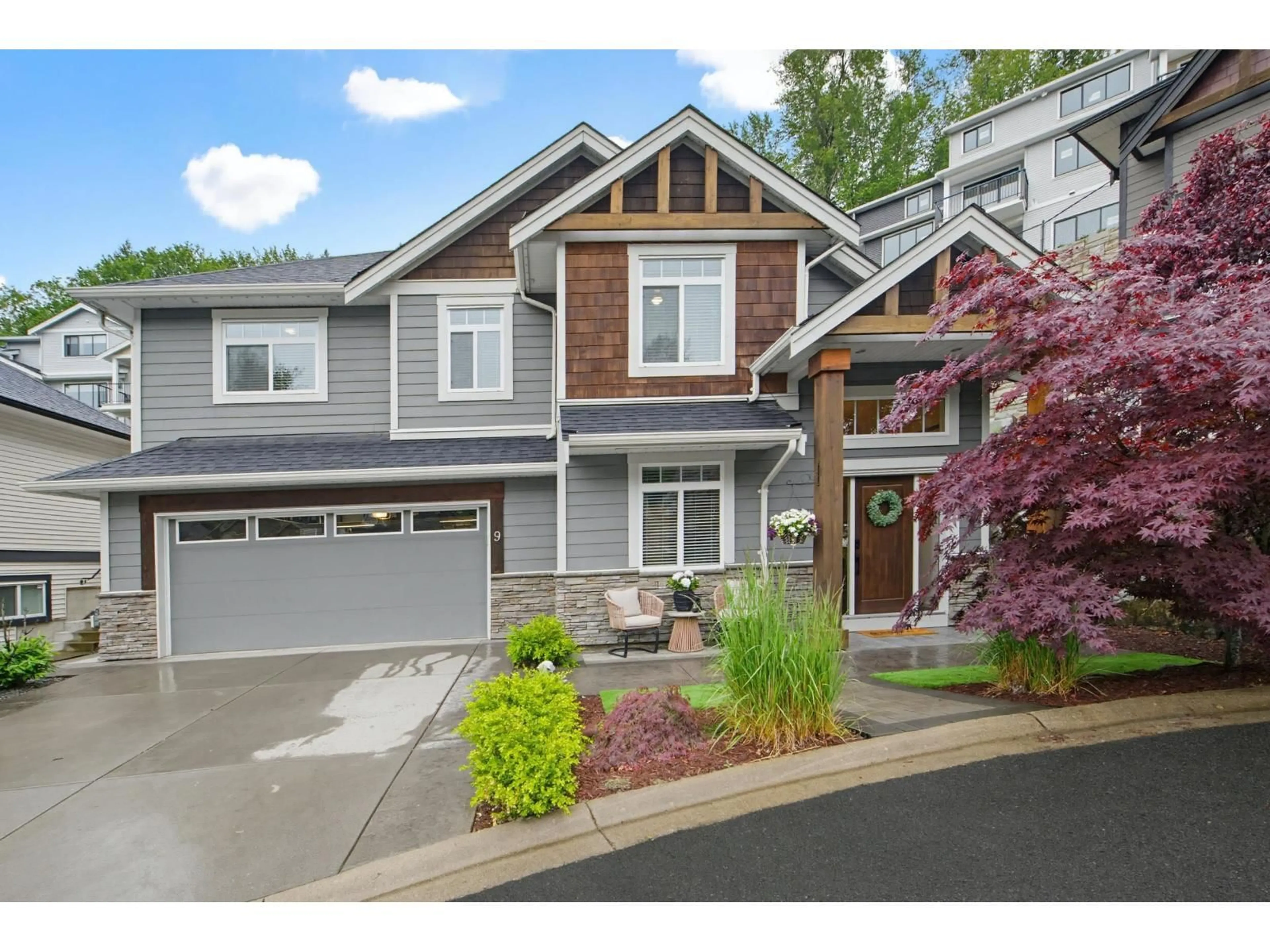 Home with vinyl exterior material, street for 9 - 35259 STRAITON ROAD, Abbotsford British Columbia V2S0H1