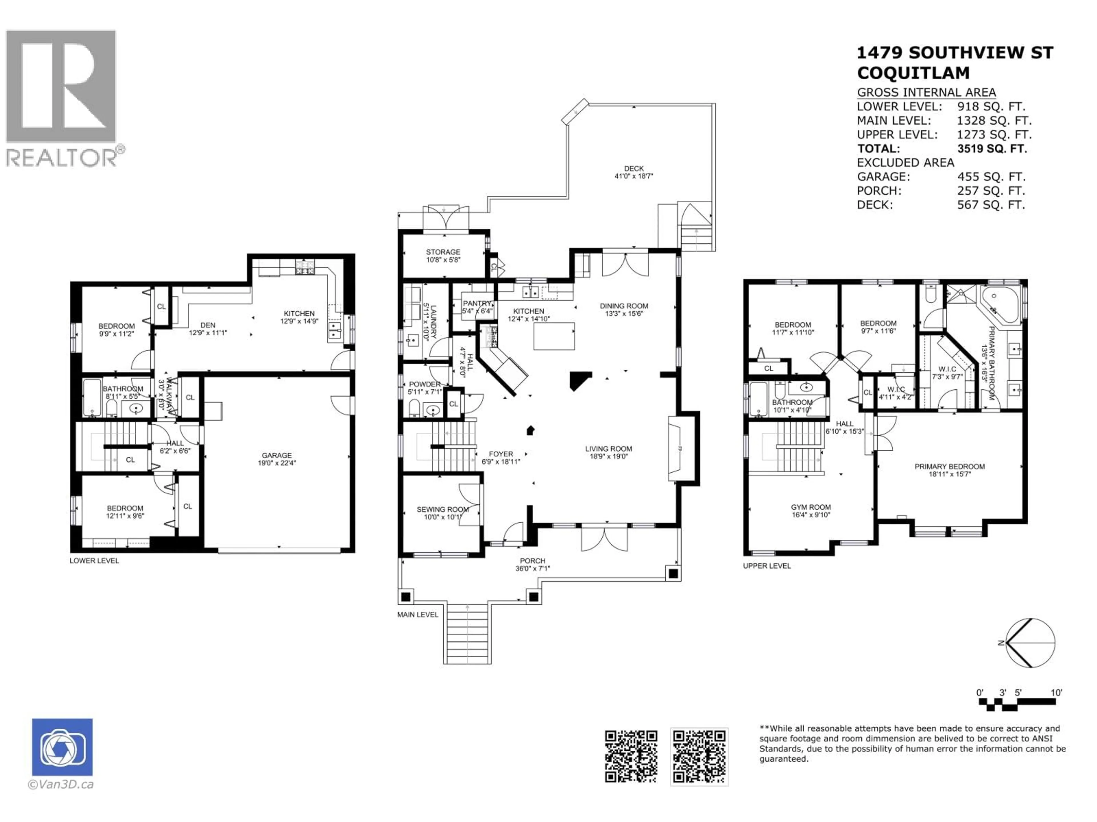 Floor plan for 1479 SOUTHVIEW STREET, Coquitlam British Columbia V3E0E4