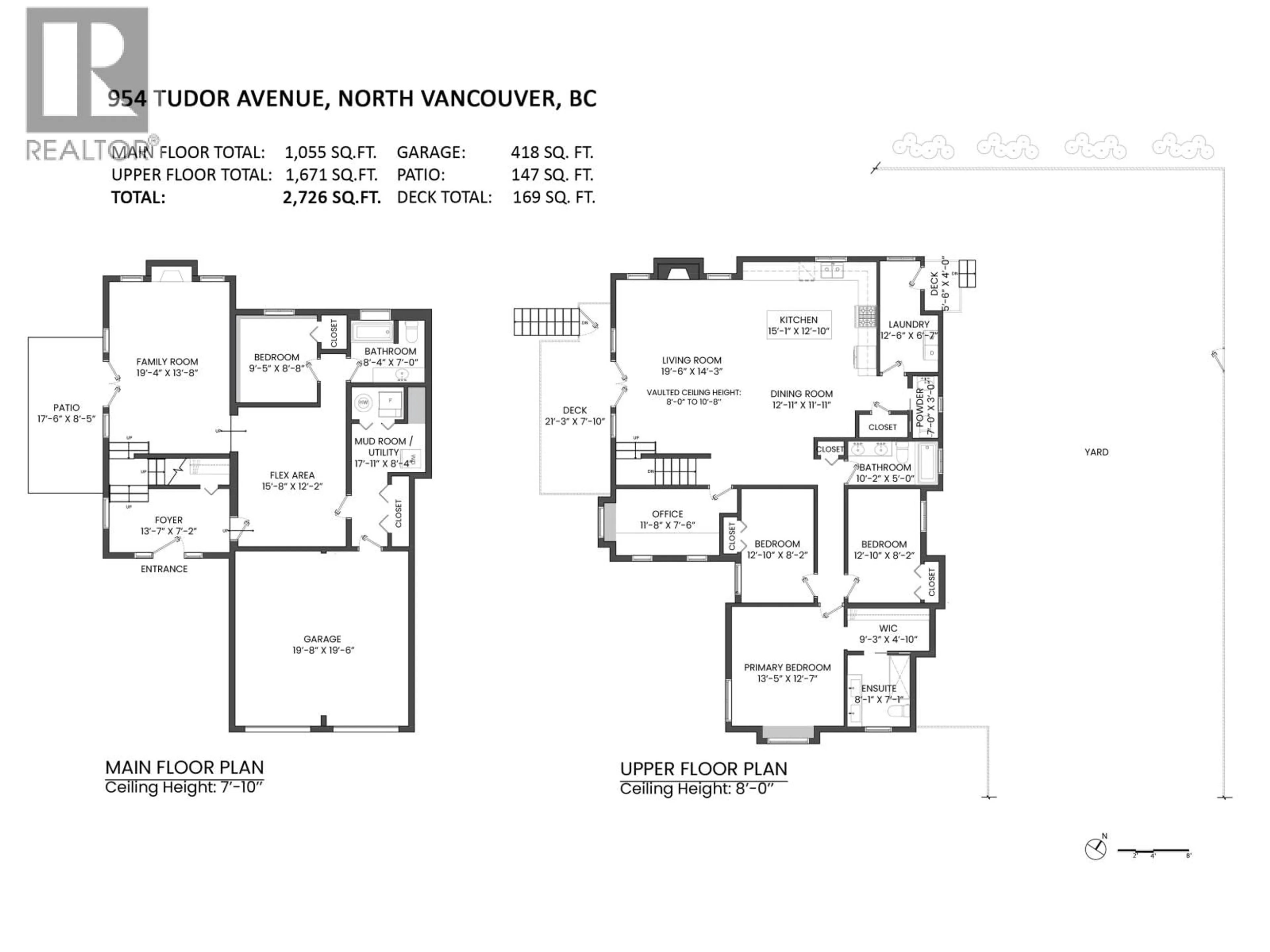 Floor plan for 954 TUDOR AVENUE, North Vancouver British Columbia V7R1X7