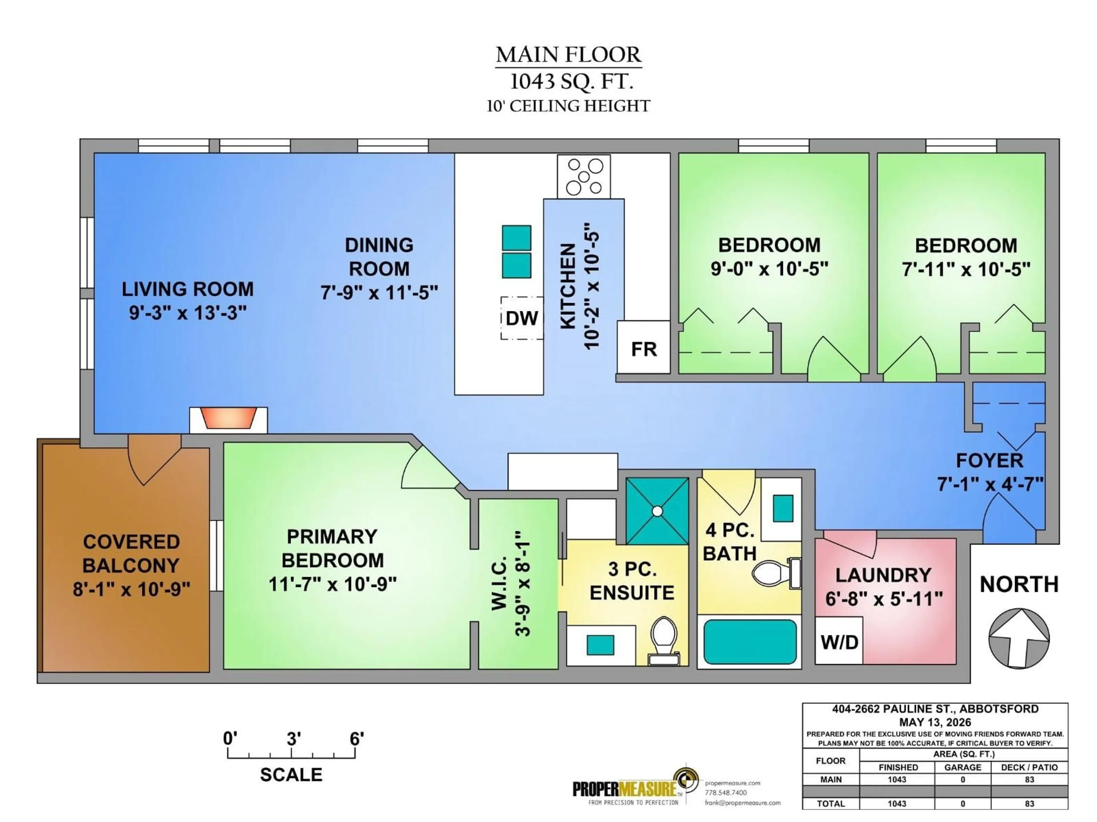 Floor plan for 404 - 2632 PAULINE STREET, Abbotsford British Columbia V2S0C9