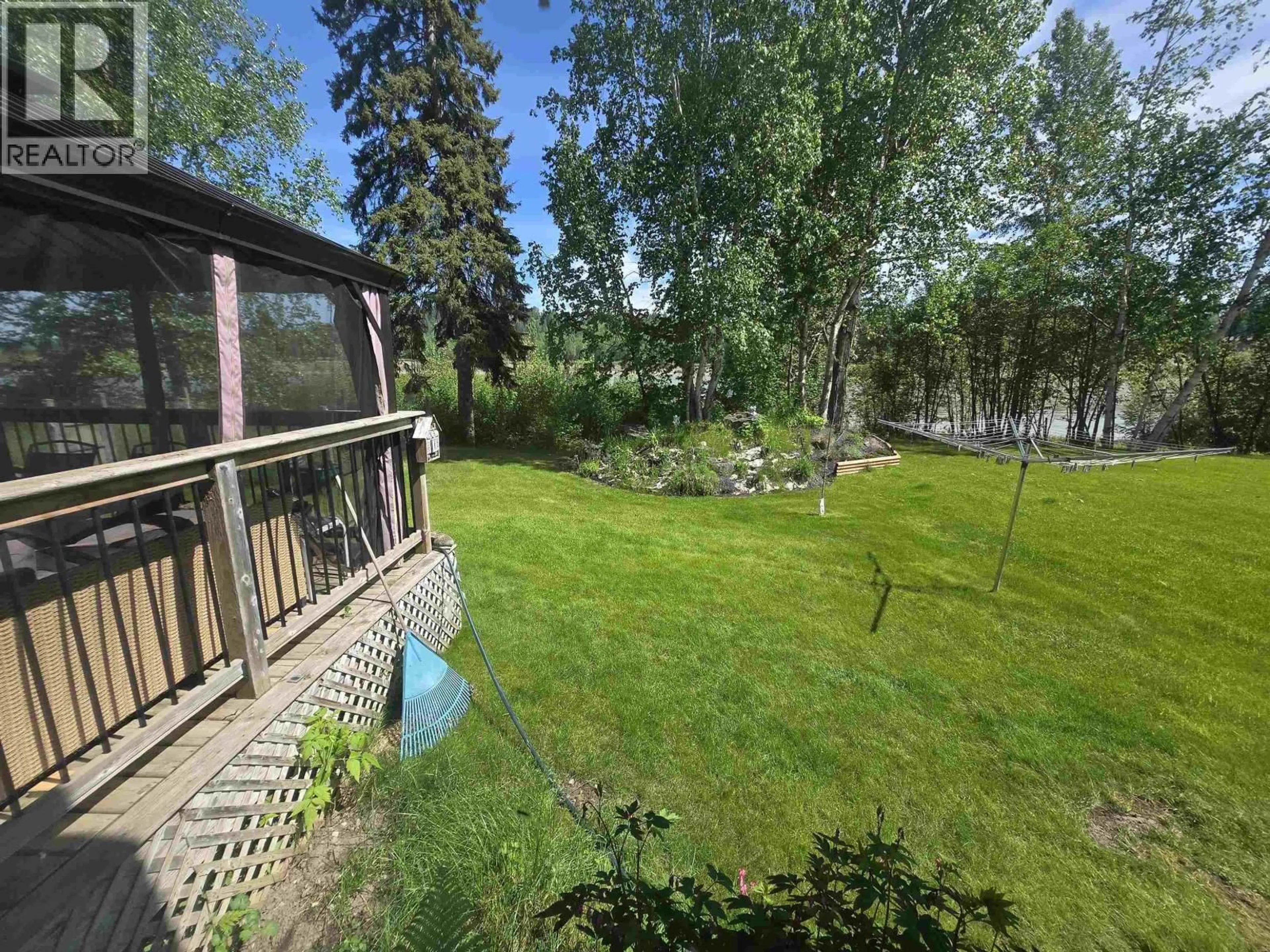 A pic from outside/outdoor area/front of a property/back of a property/a pic from drone, forest/trees view for 154 - 1702 DYKE ROAD, Quesnel British Columbia V2J6A4