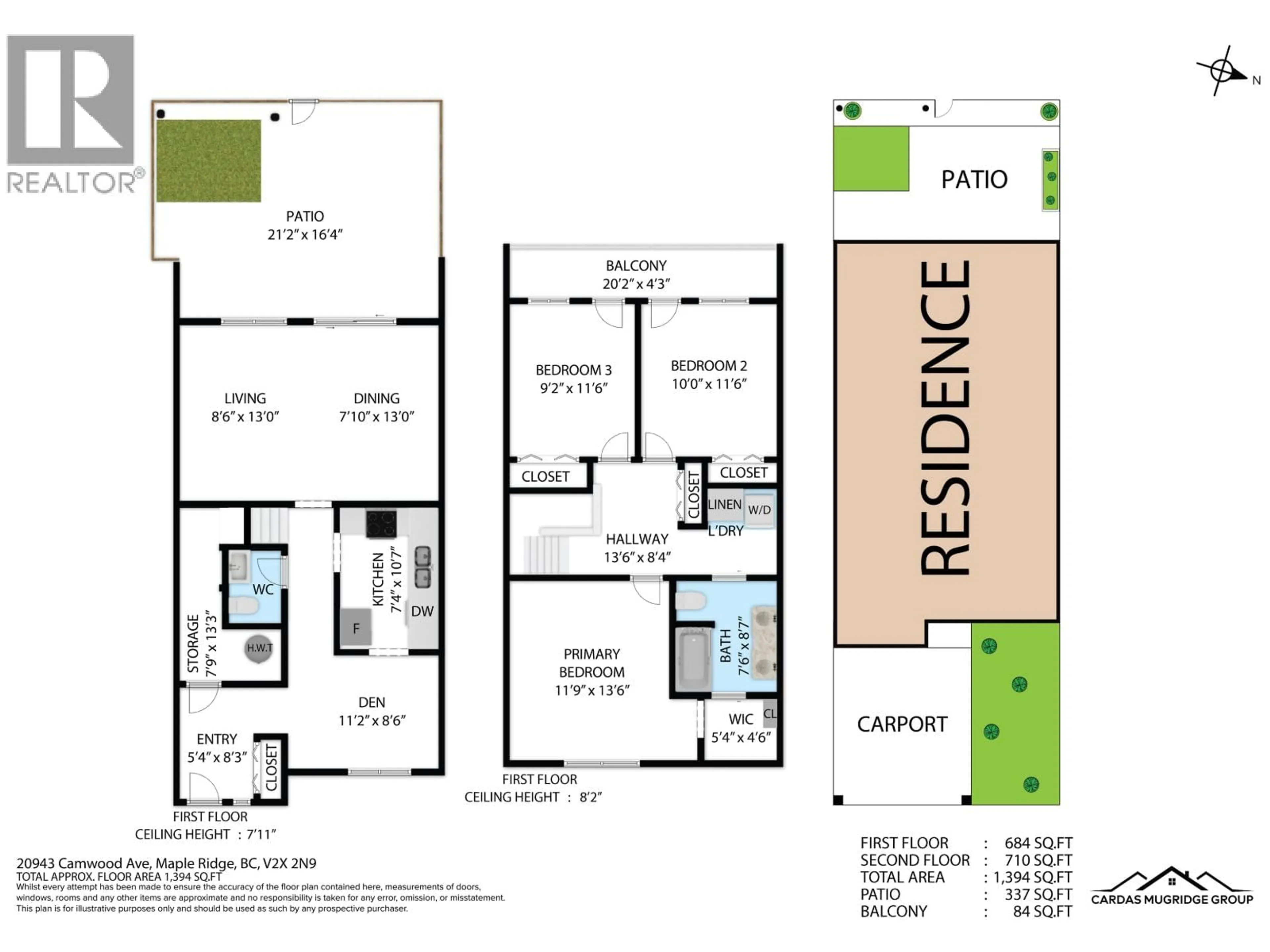 Floor plan for 7 - 20943 CAMWOOD AVENUE, Maple Ridge British Columbia V2X2N9