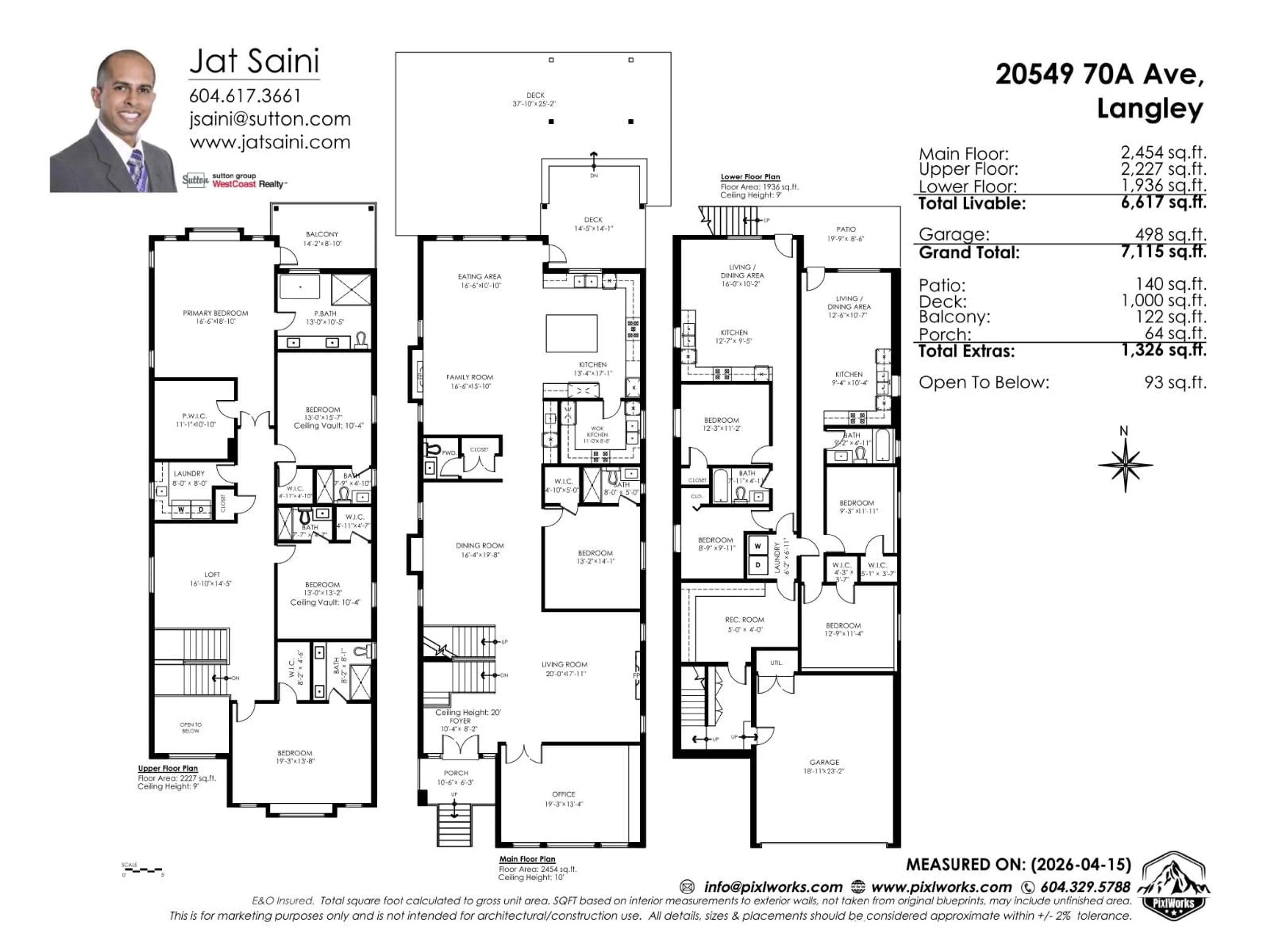 Floor plan for 20549 70A AVENUE, Langley British Columbia V2Y2J9