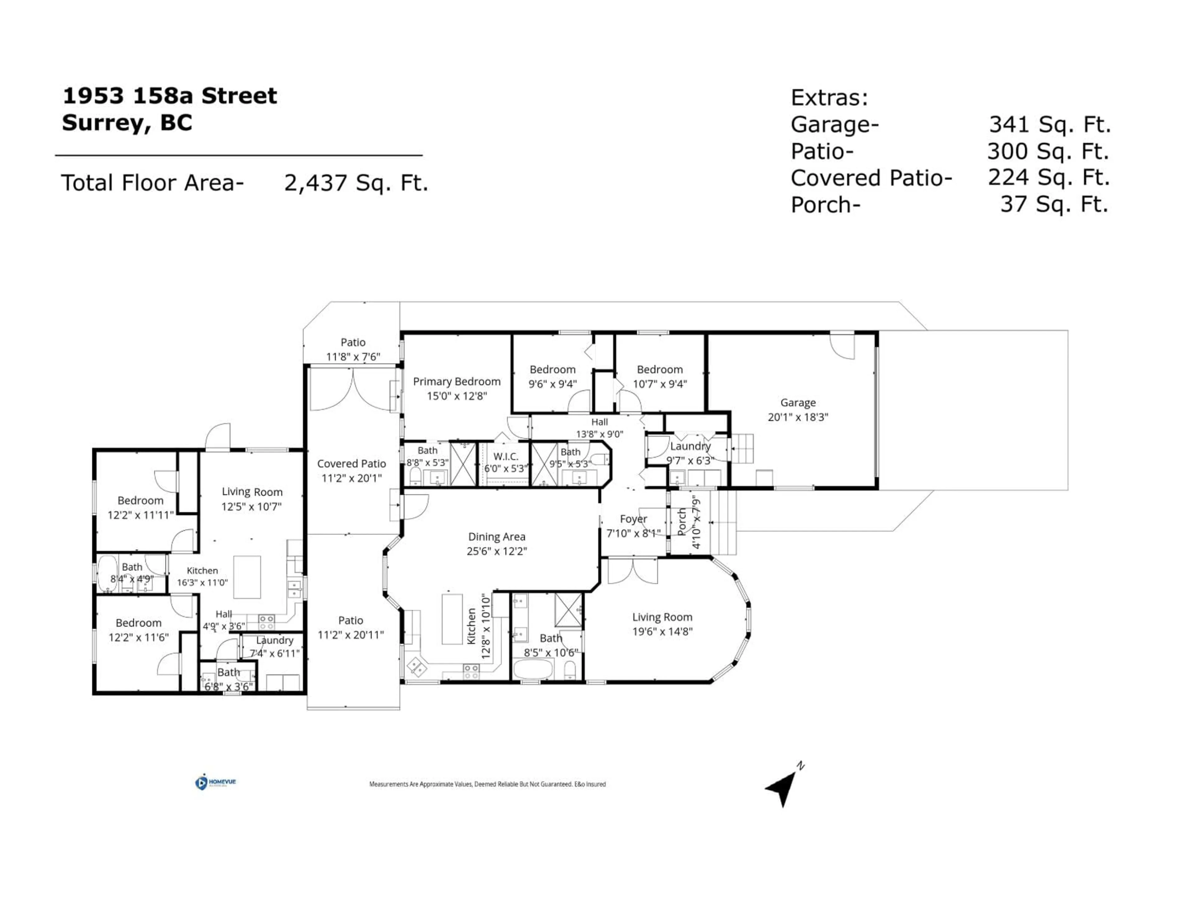 Floor plan for 1953 158A STREET, Surrey British Columbia V4A8G9