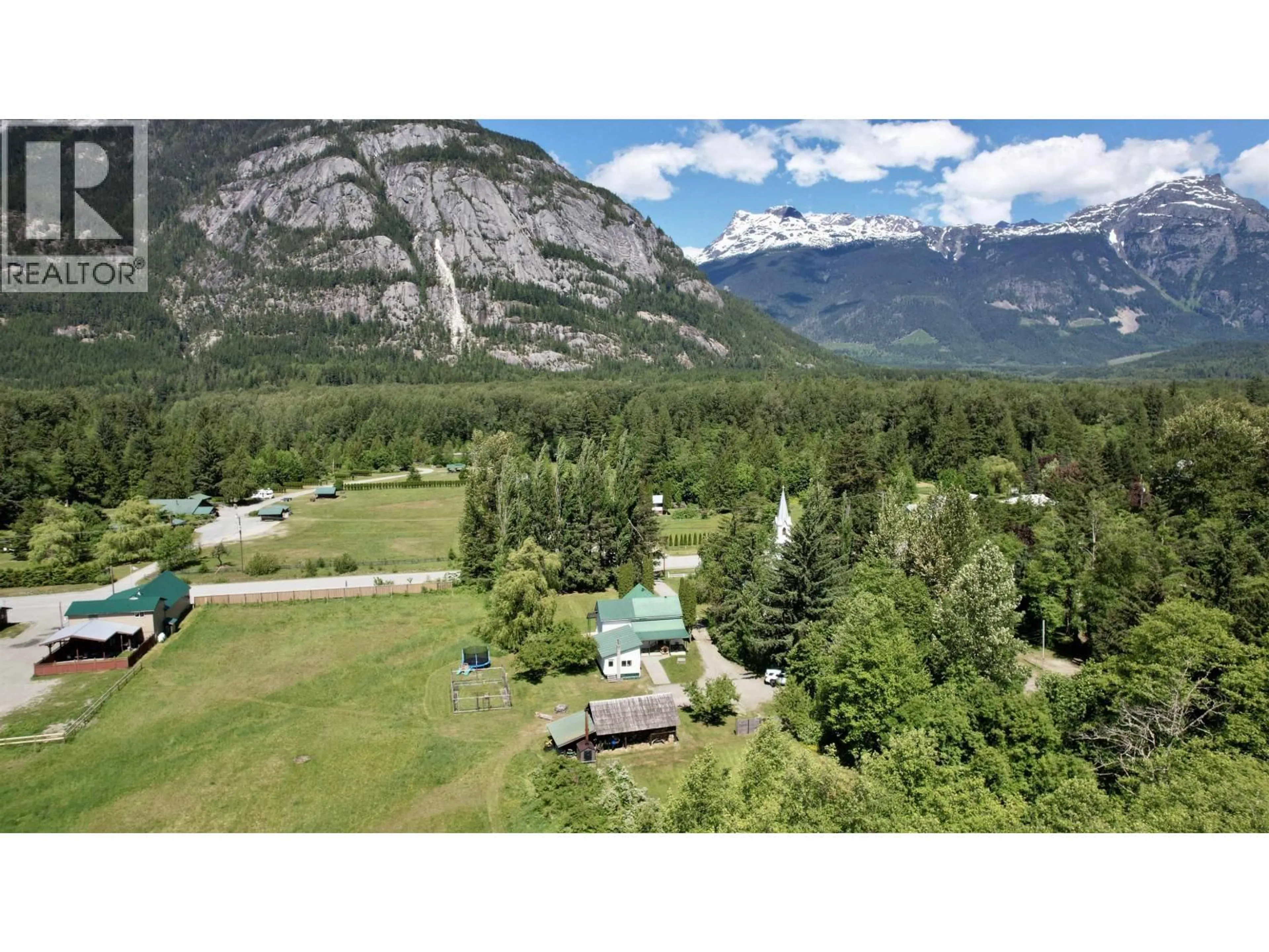 A pic from outside/outdoor area/front of a property/back of a property/a pic from drone, mountain view for 1867 MACKENZIE 20 HIGHWAY, Hagensborg British Columbia V0T1H0