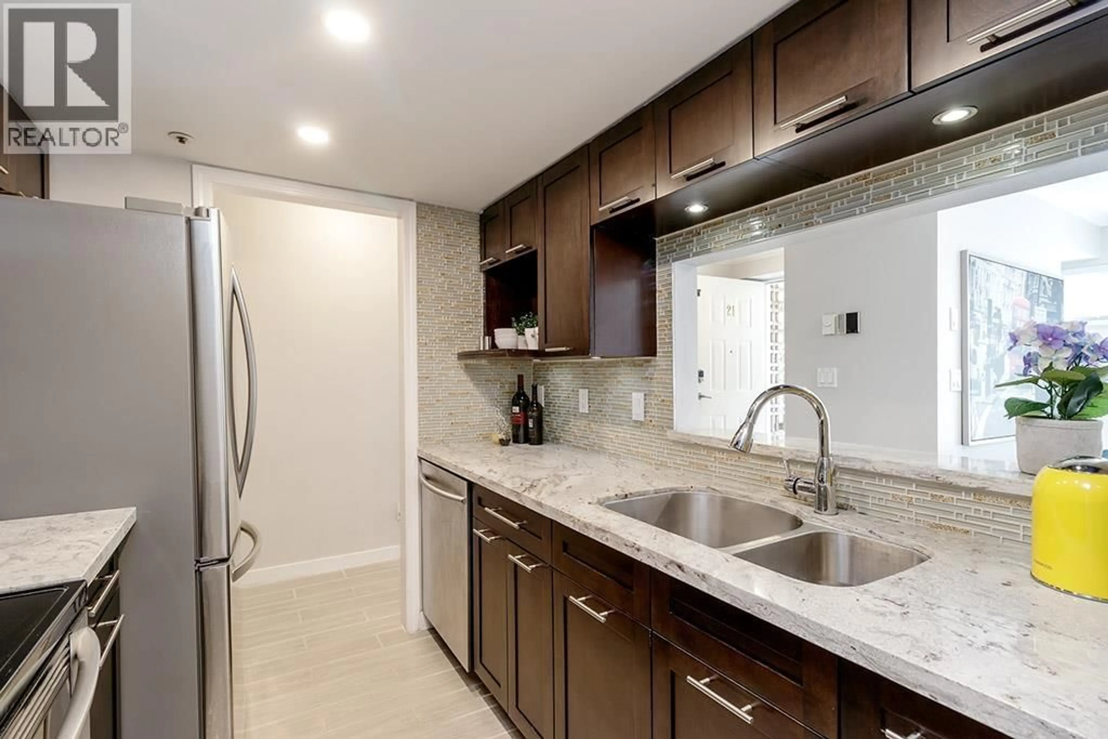 Standard kitchen, ceramic/tile floor for 21 - 2885 KENT AVENUE NORTH AVENUE, Vancouver British Columbia V5S3T9