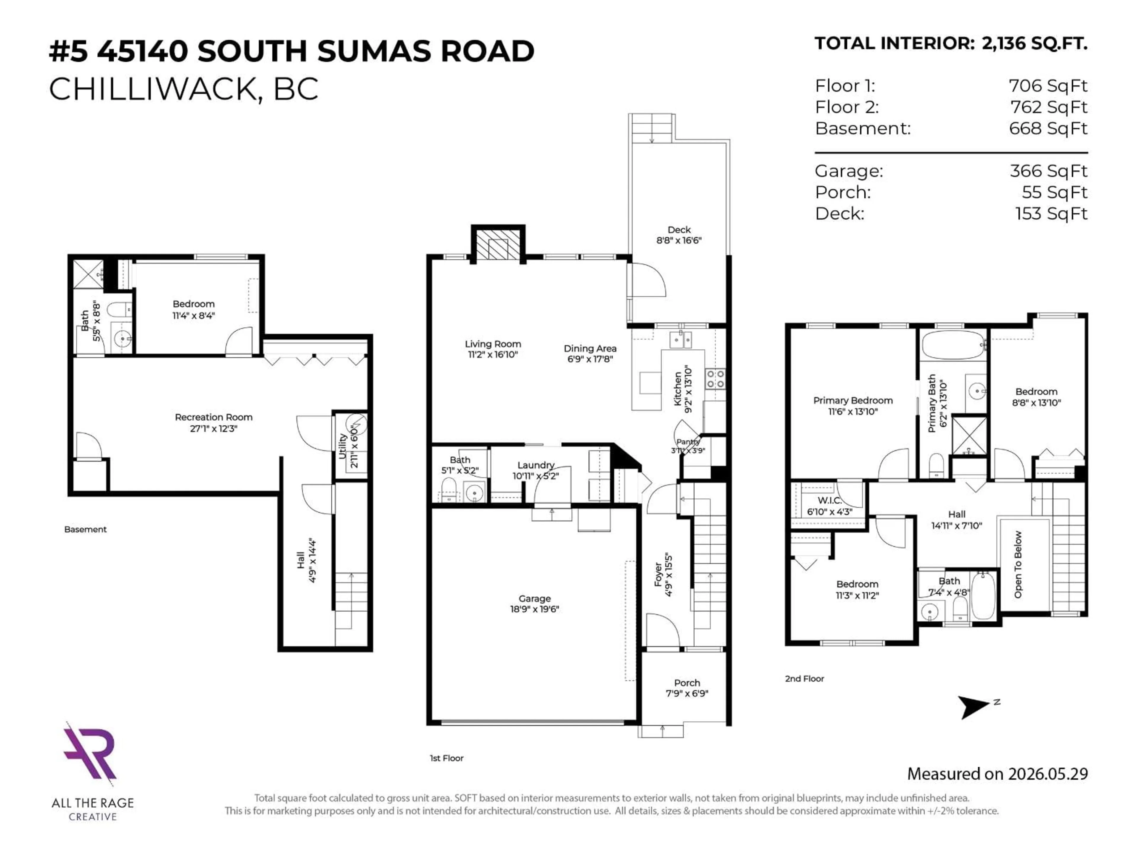 Floor plan for 5 - 45140 SOUTH SUMAS ROAD, Chilliwack British Columbia V2R5V4