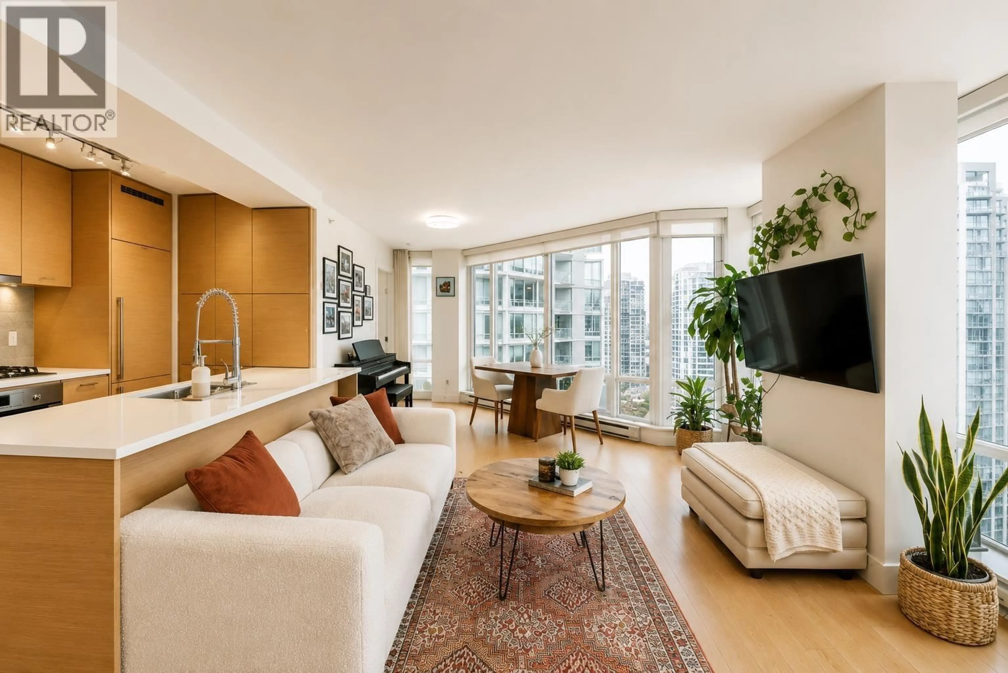 Living room with furniture, unknown for 1901 - 565 SMITHE STREET, Vancouver British Columbia V6B0E4