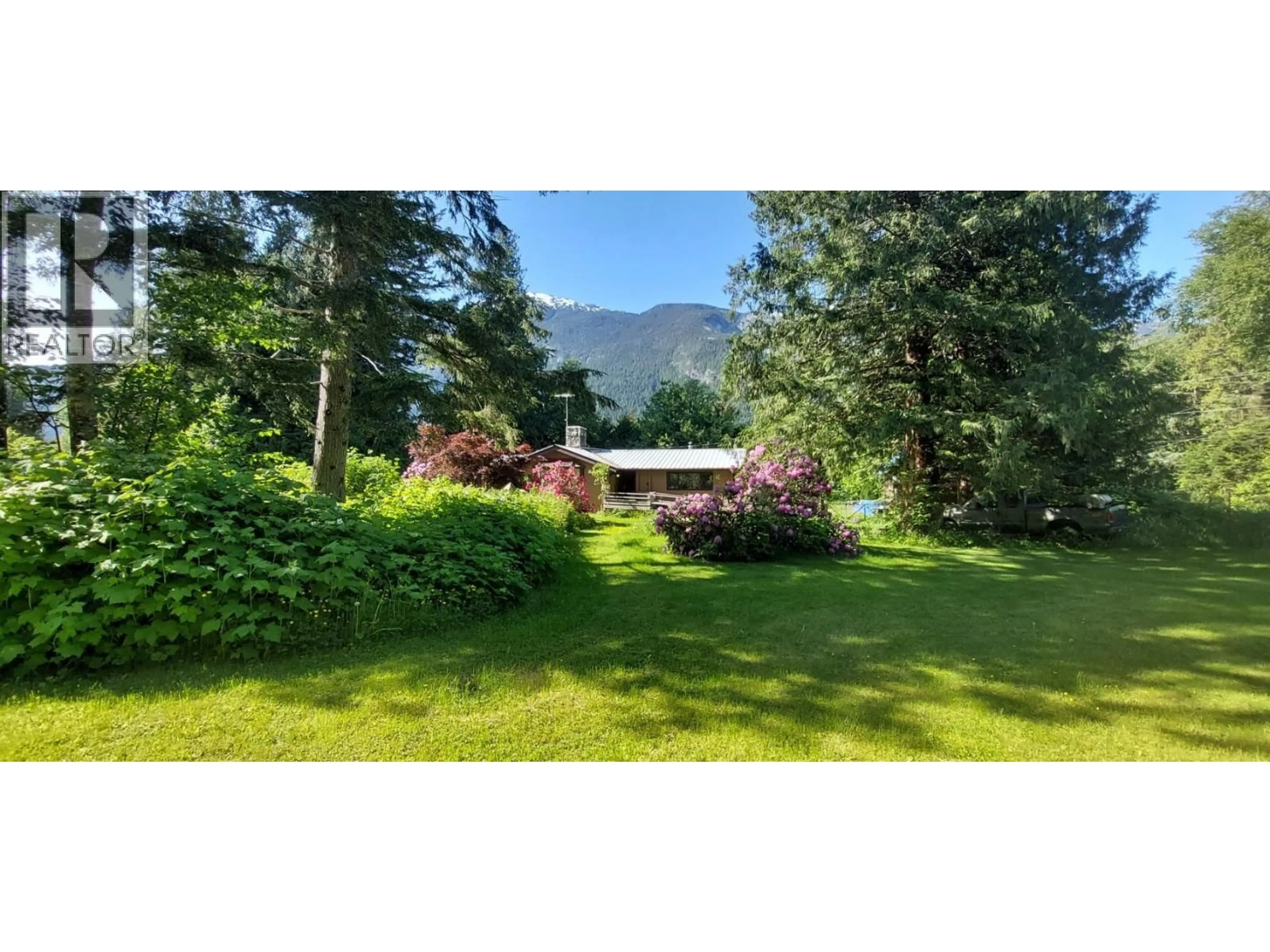 A pic from outside/outdoor area/front of a property/back of a property/a pic from drone, mountain view for 1156 MACK ROAD, Bella Coola British Columbia V0T1C0