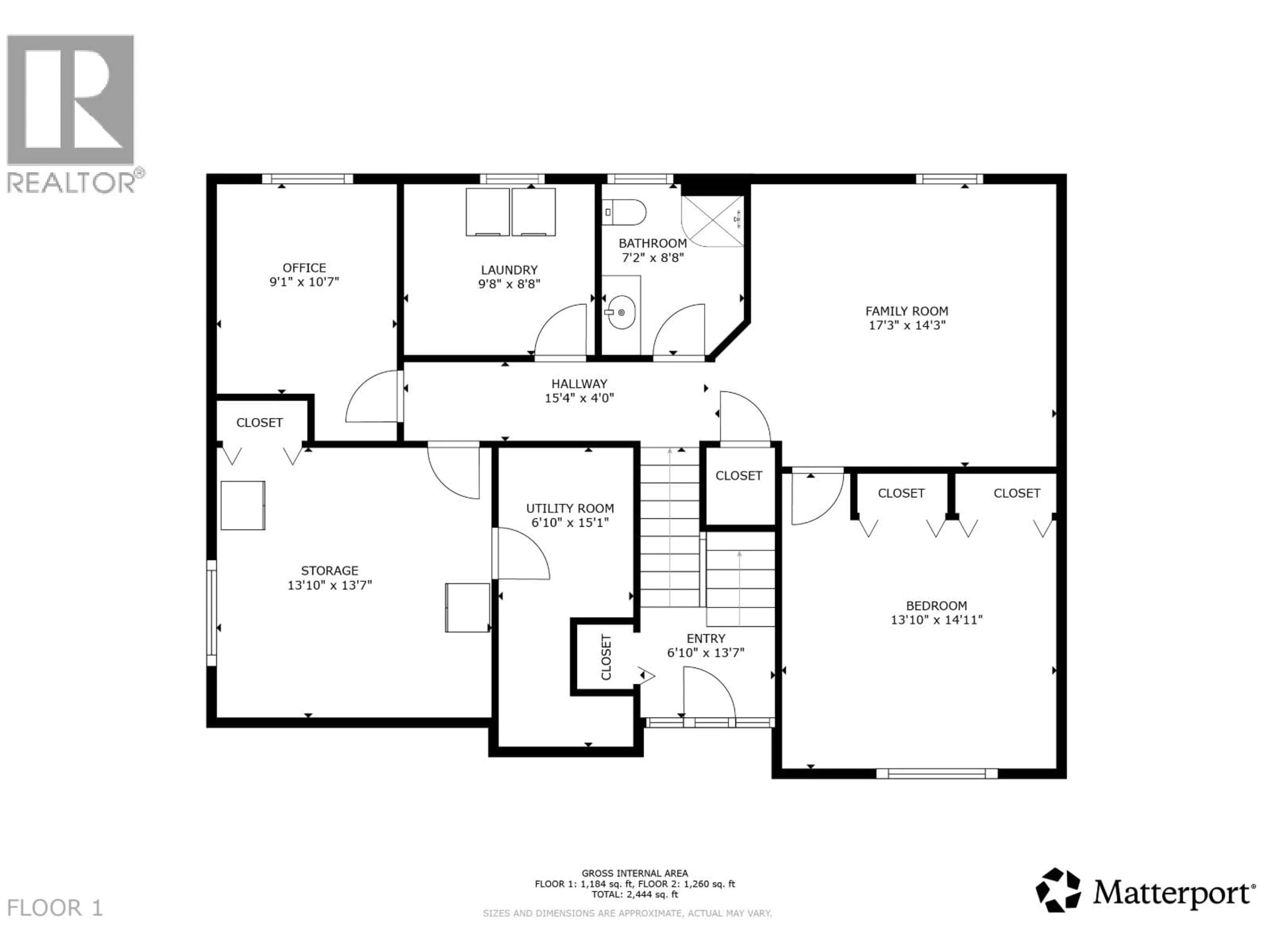 Floor plan for 9008 114 AVENUE, Fort St. John British Columbia V1J5J1