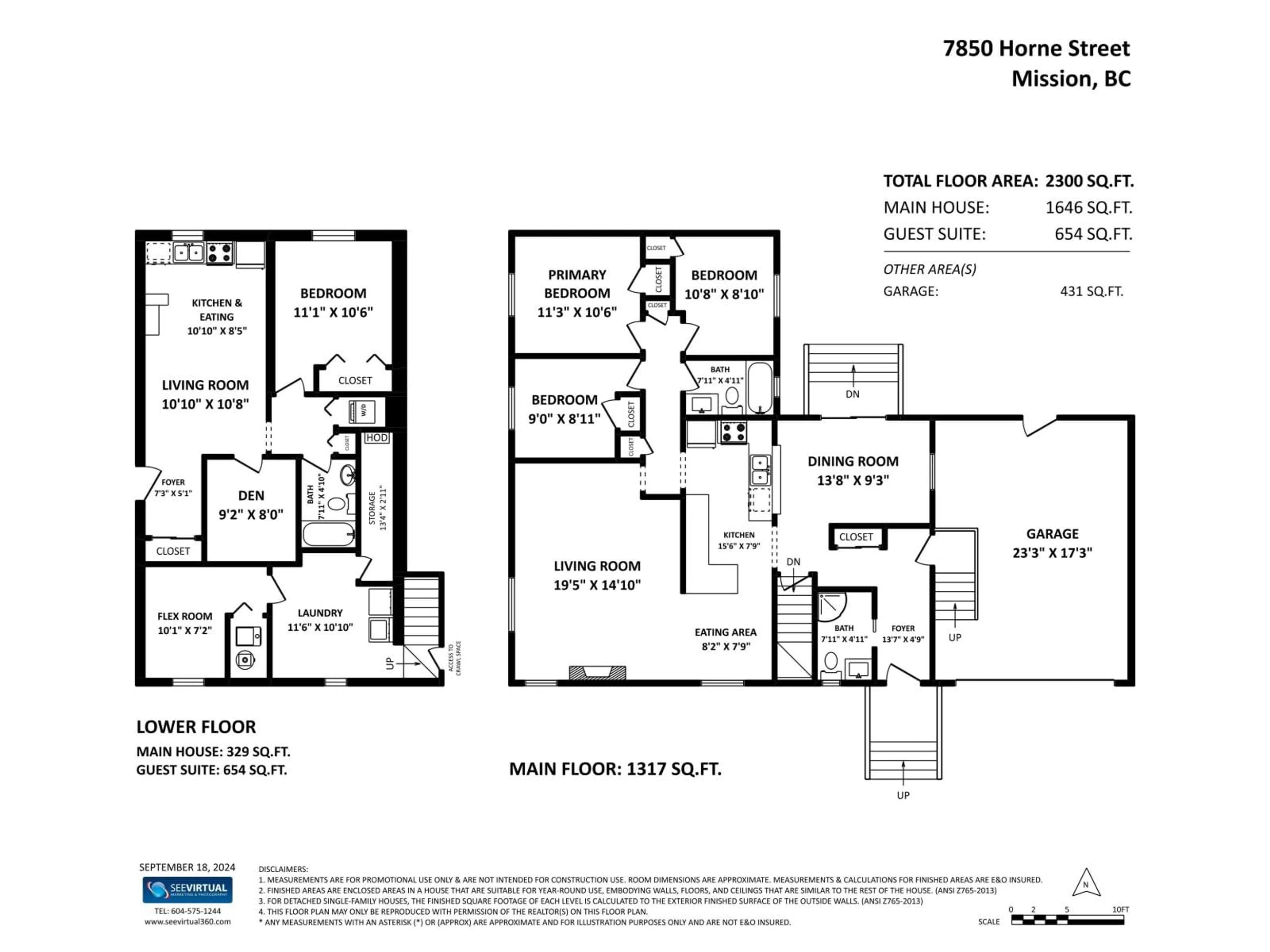 Floor plan for 7850 HORNE STREET, Mission British Columbia V2V3Z3