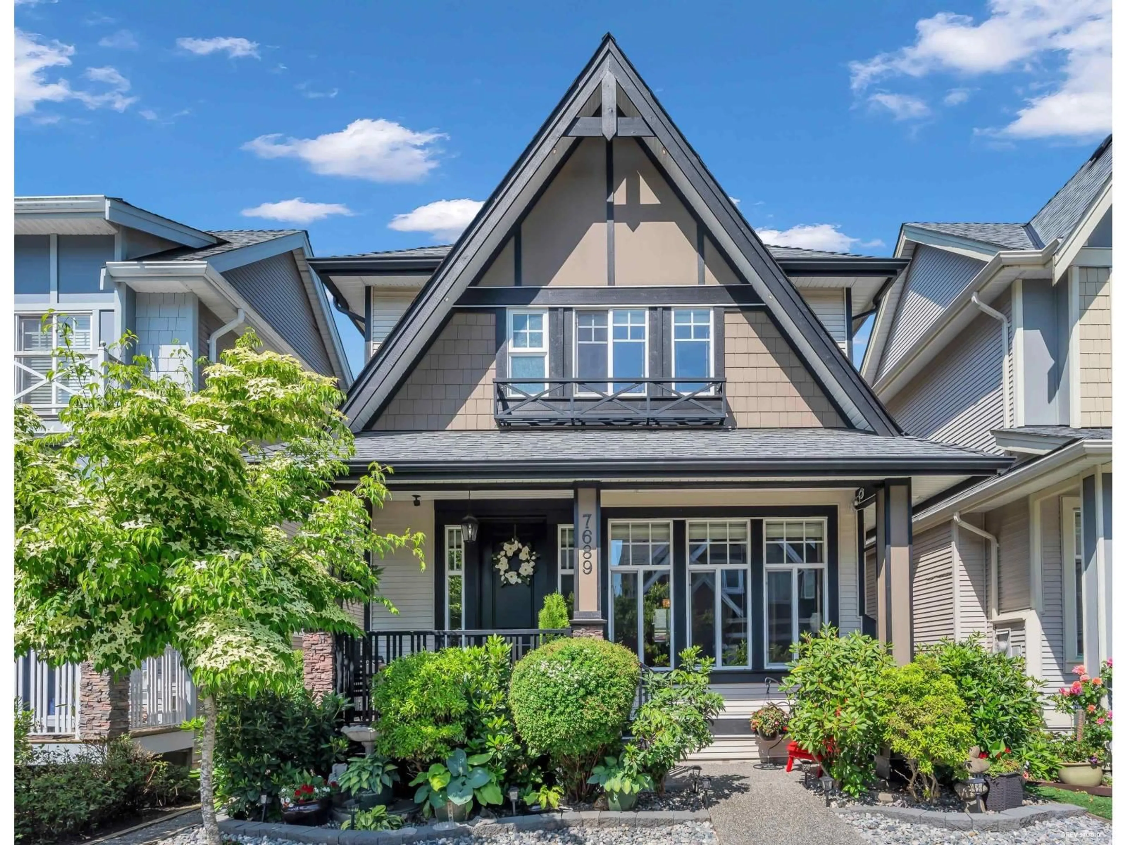 Home with brick exterior material, street for 7689 211A STREET, Langley British Columbia V2Y0K7