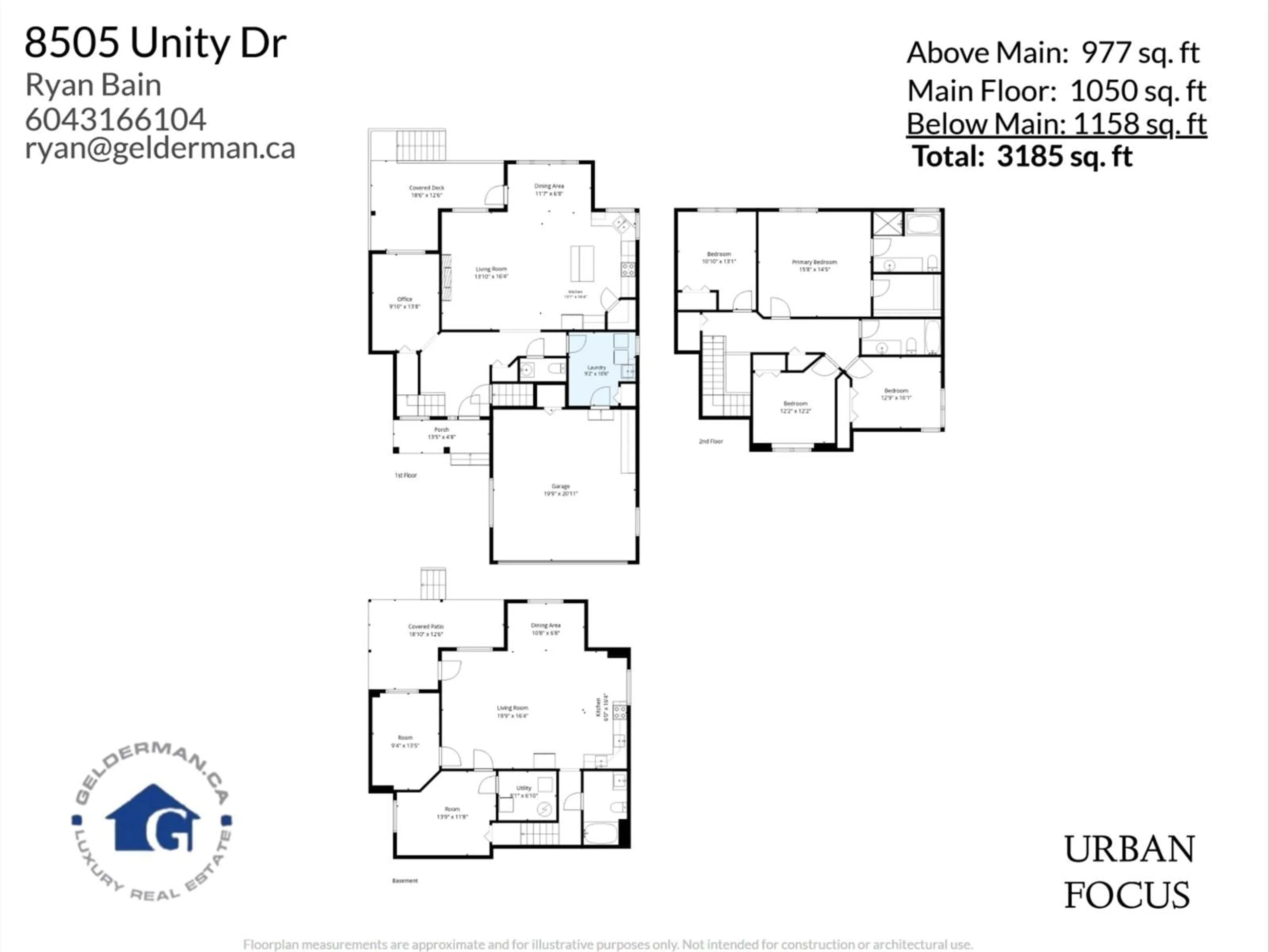 Floor plan for 8505 UNITY DRIVE, Chilliwack British Columbia V4Z1K6