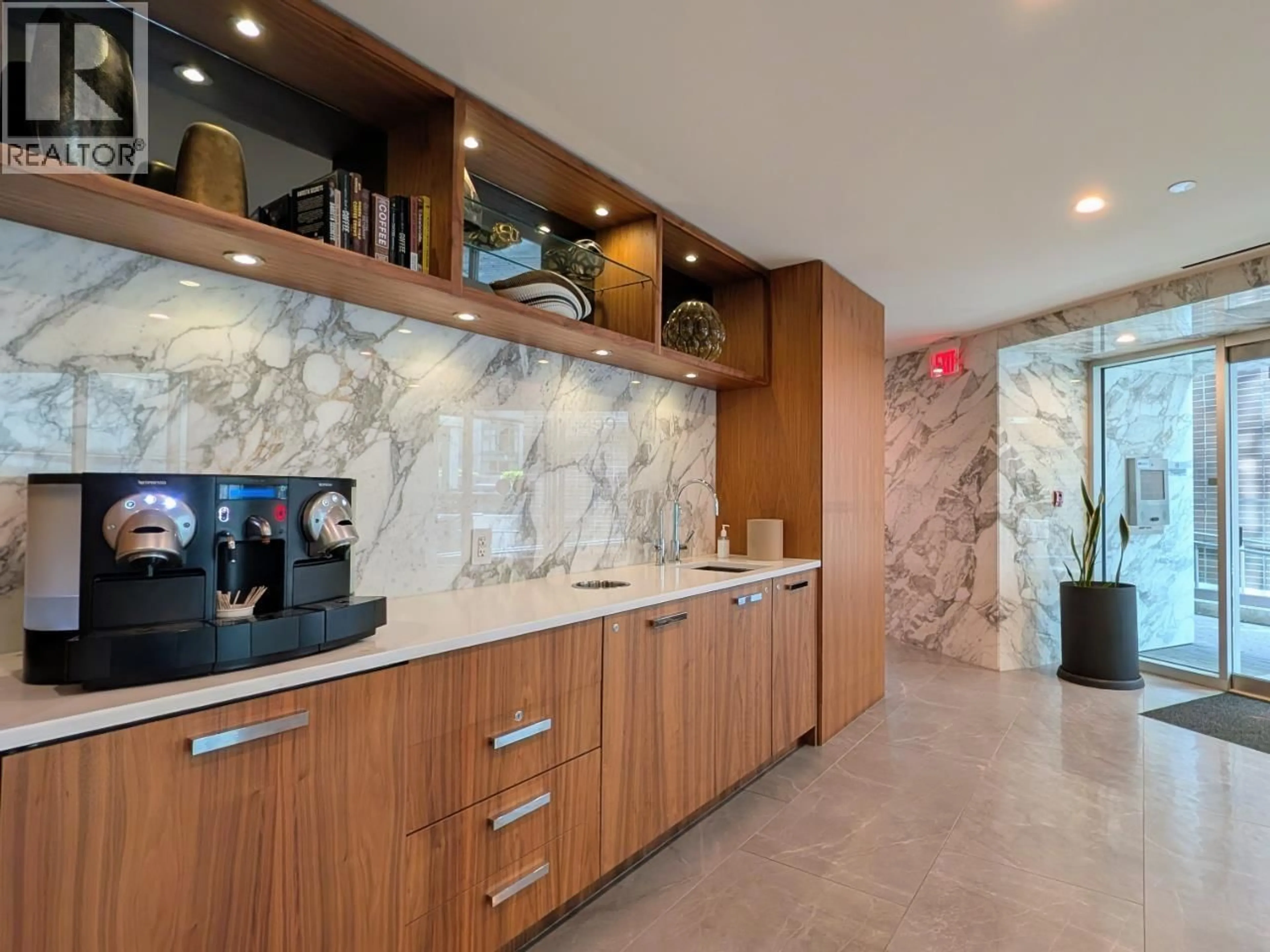 Contemporary kitchen, ceramic/tile floor for 3302 - 499 PACIFIC STREET, Vancouver British Columbia V6B0N4