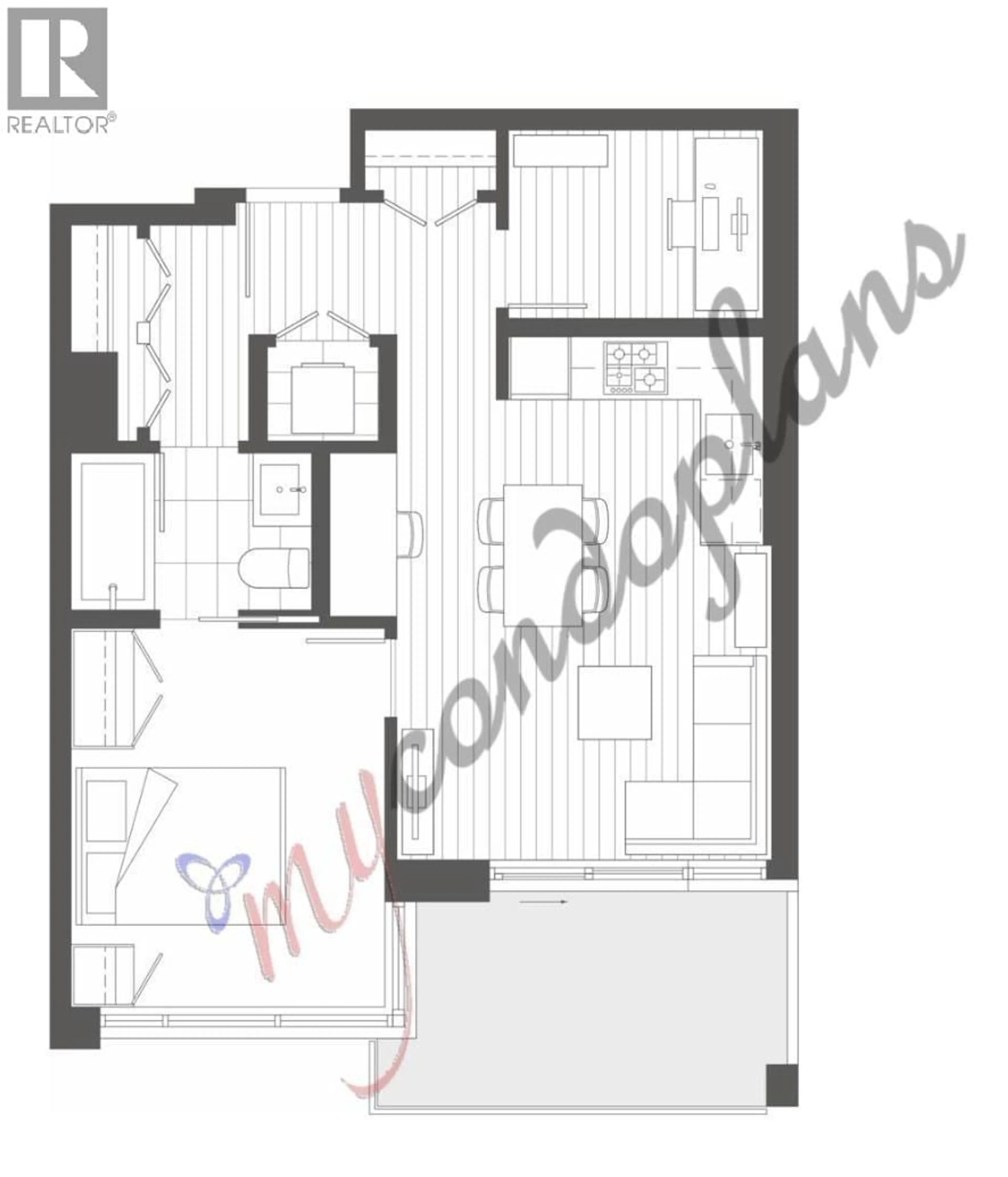Floor plan for 1501 - 570 EMERSON STREET, Coquitlam British Columbia V3J0G3