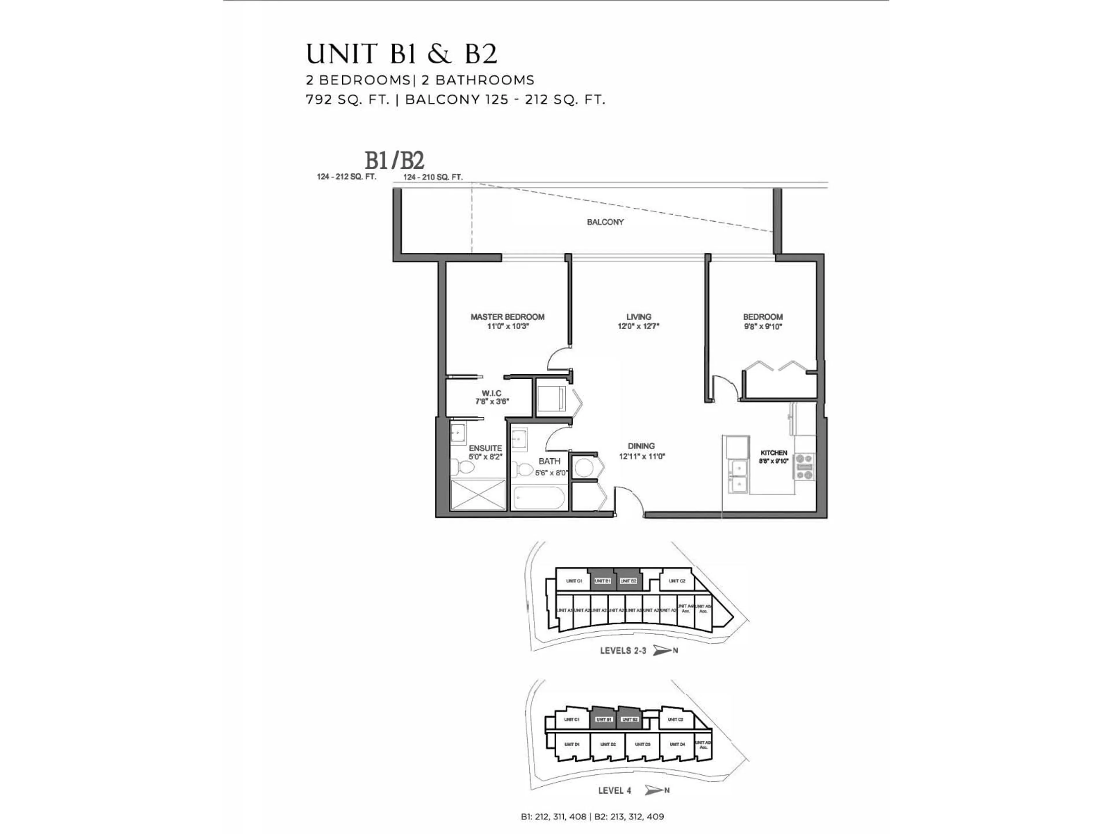 Floor plan for 311 - 2233 156 STREET, Surrey British Columbia V3L5L1