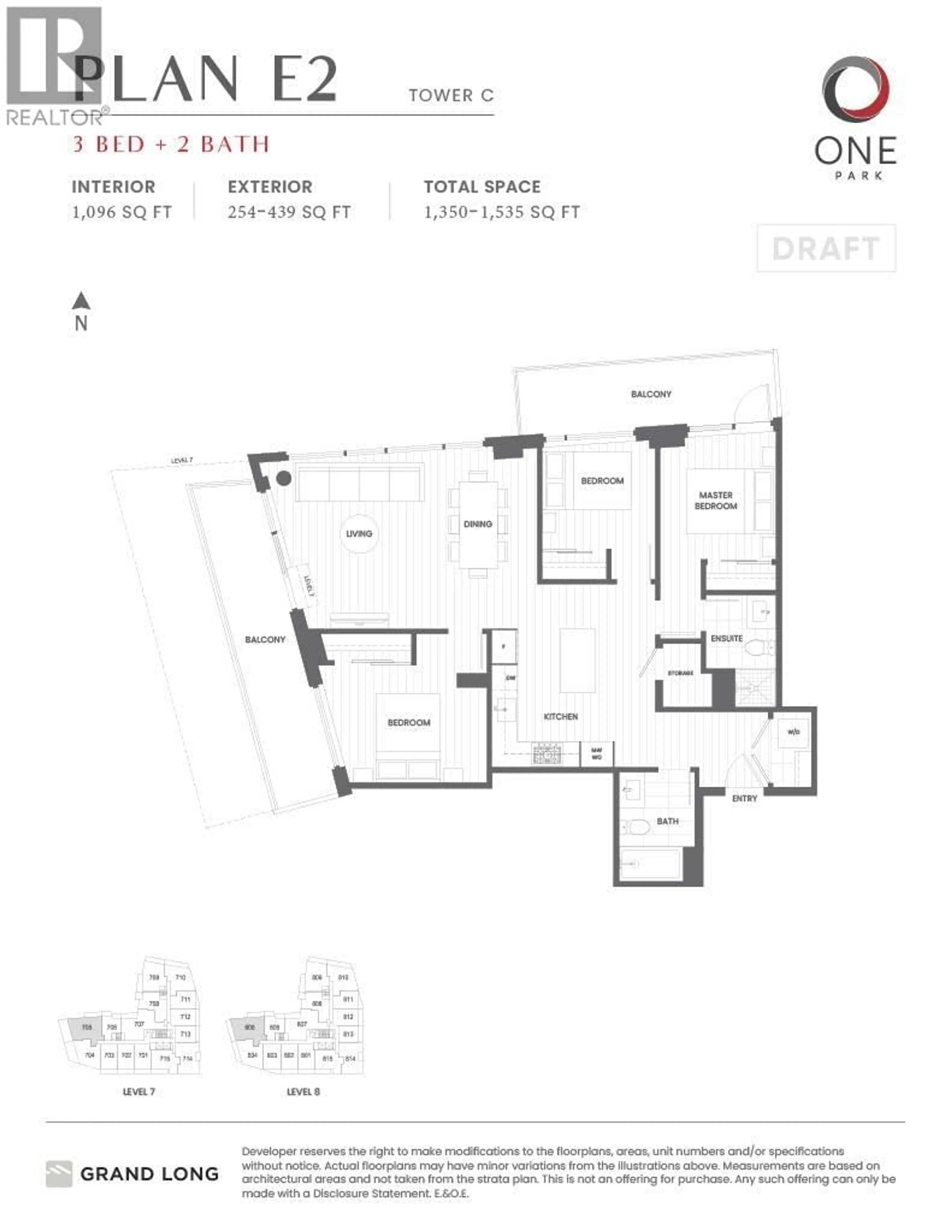 Floor plan for 805 - 6655 BUSWELL STREET, Richmond British Columbia V6Y0M4
