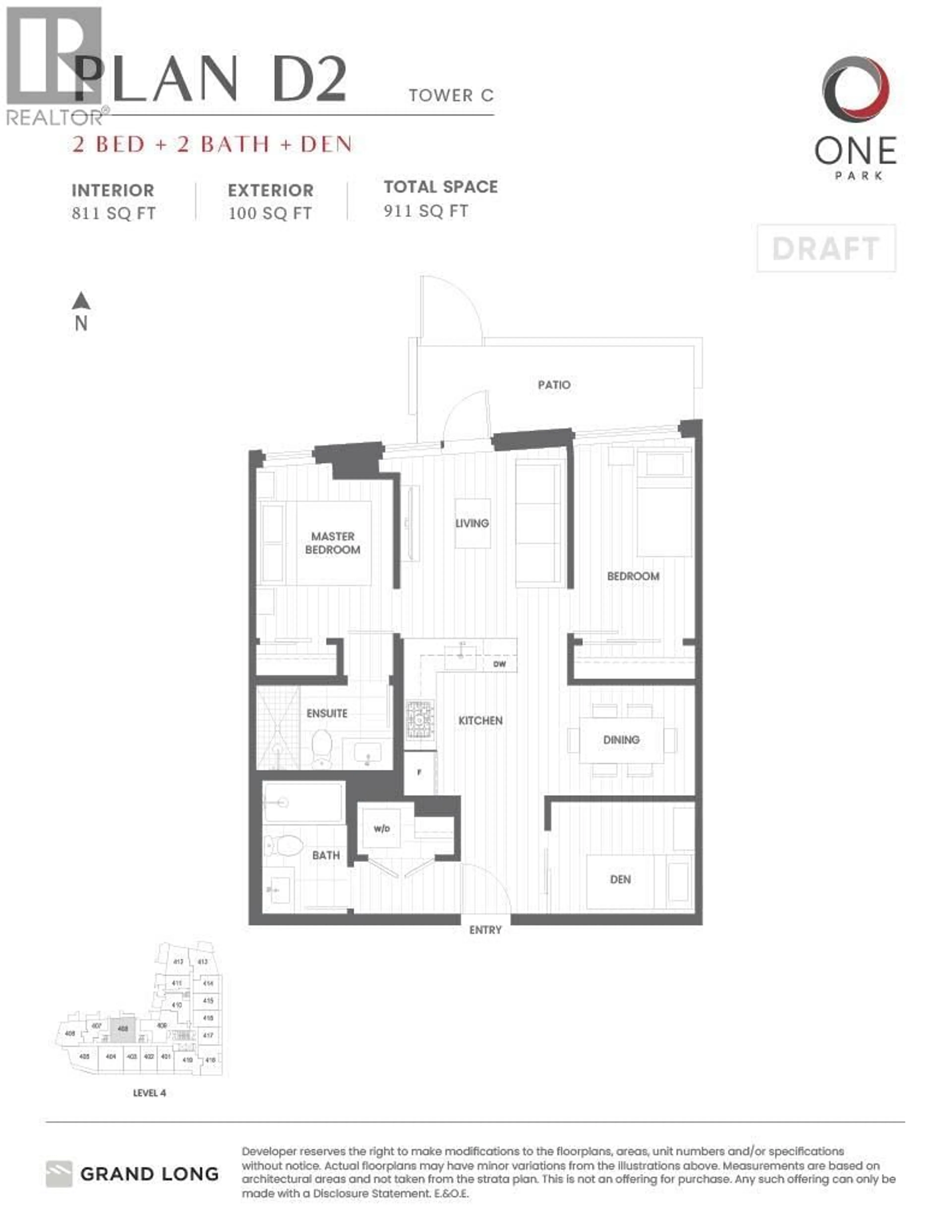Floor plan for 408 - 6655 BUSWELL STREET, Richmond British Columbia V6Y0M4