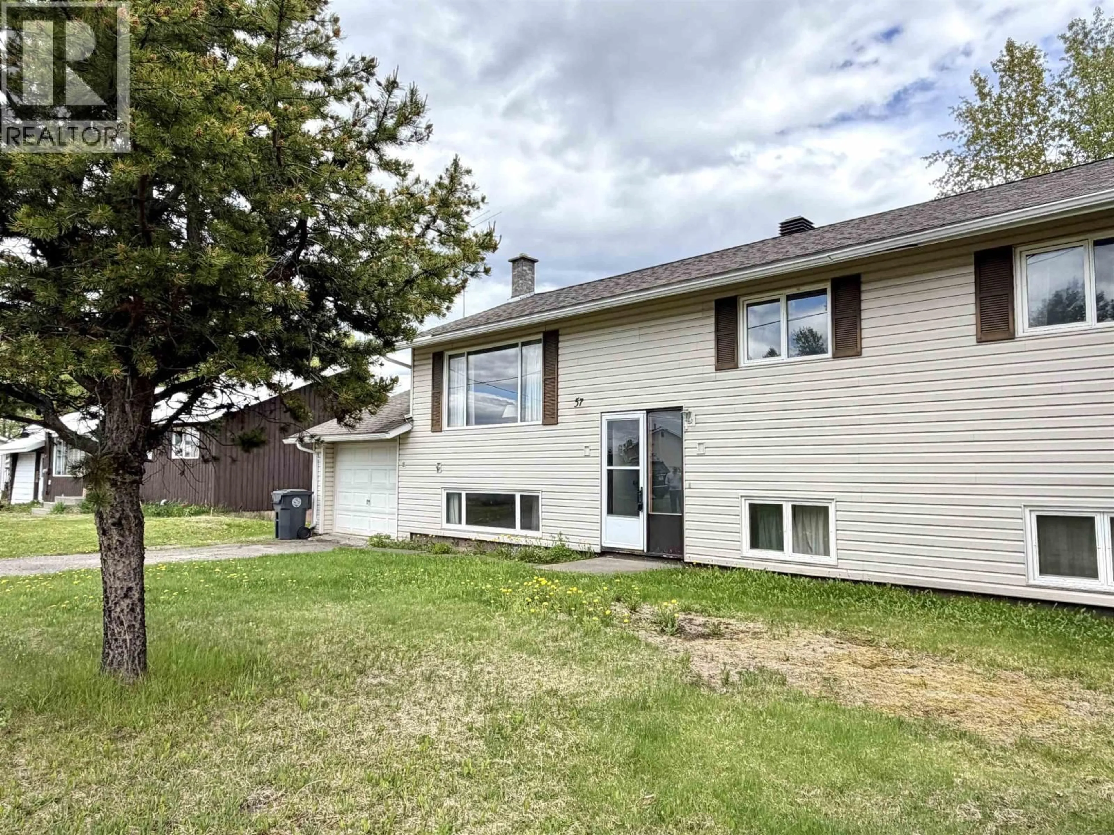 A pic from outside/outdoor area/front of a property/back of a property/a pic from drone, street for 57 CHAPMAN STREET, Granisle British Columbia V0J1W0