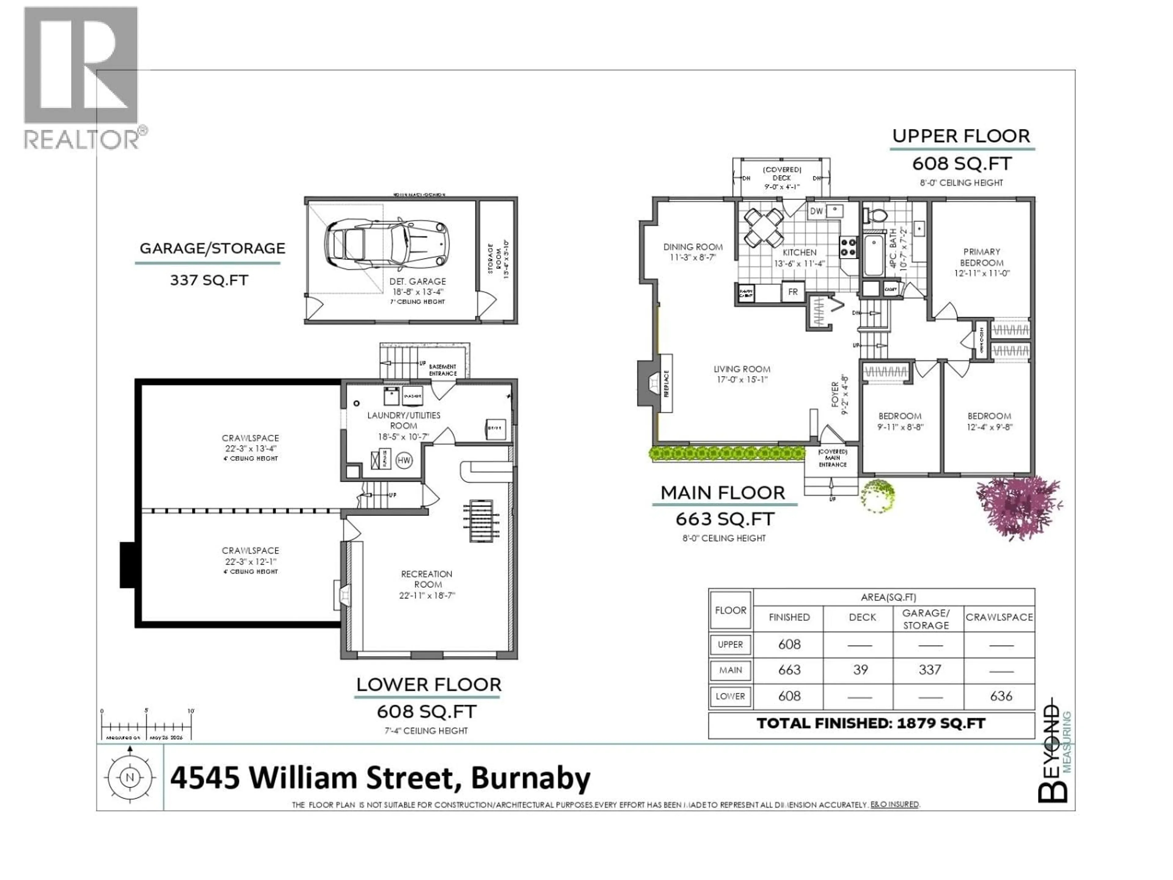 Floor plan for 4545 WILLIAM STREET, Burnaby British Columbia V5C3K5