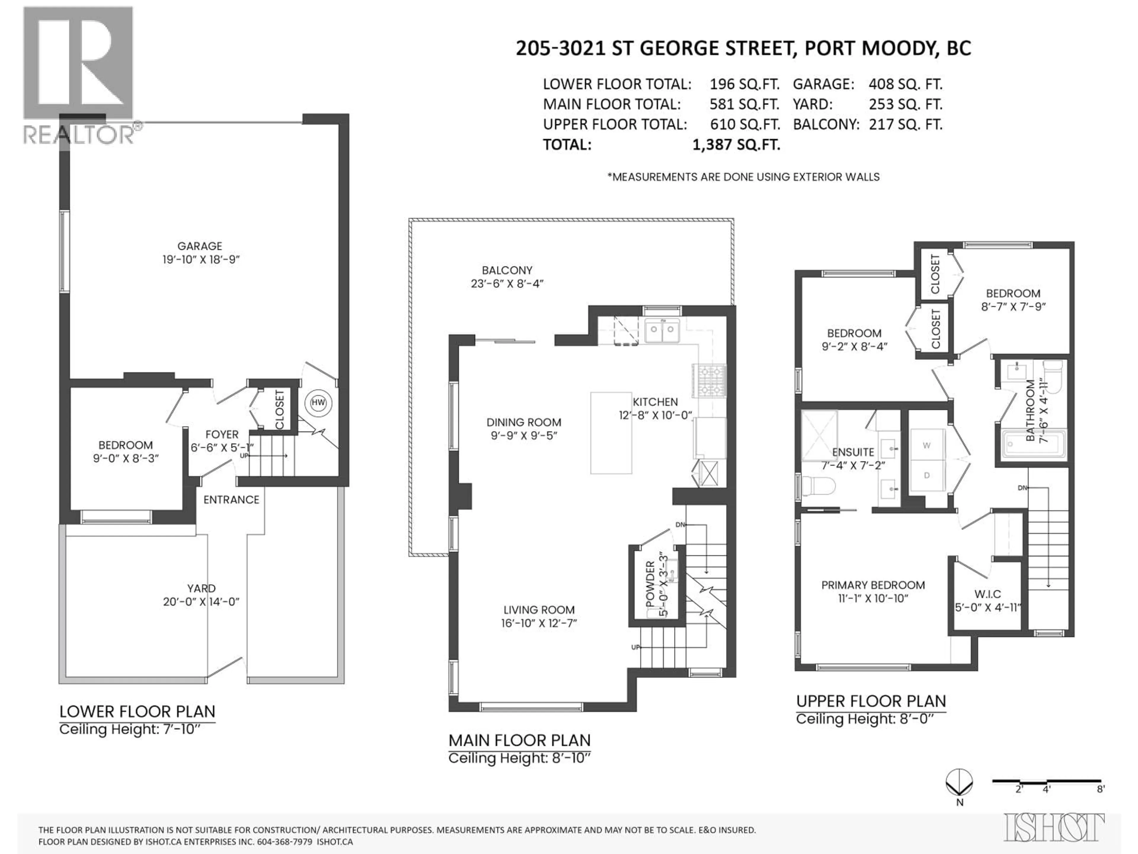 Floor plan for 205 - 3021 ST GEORGE STREET, Port Moody British Columbia V3H0K3