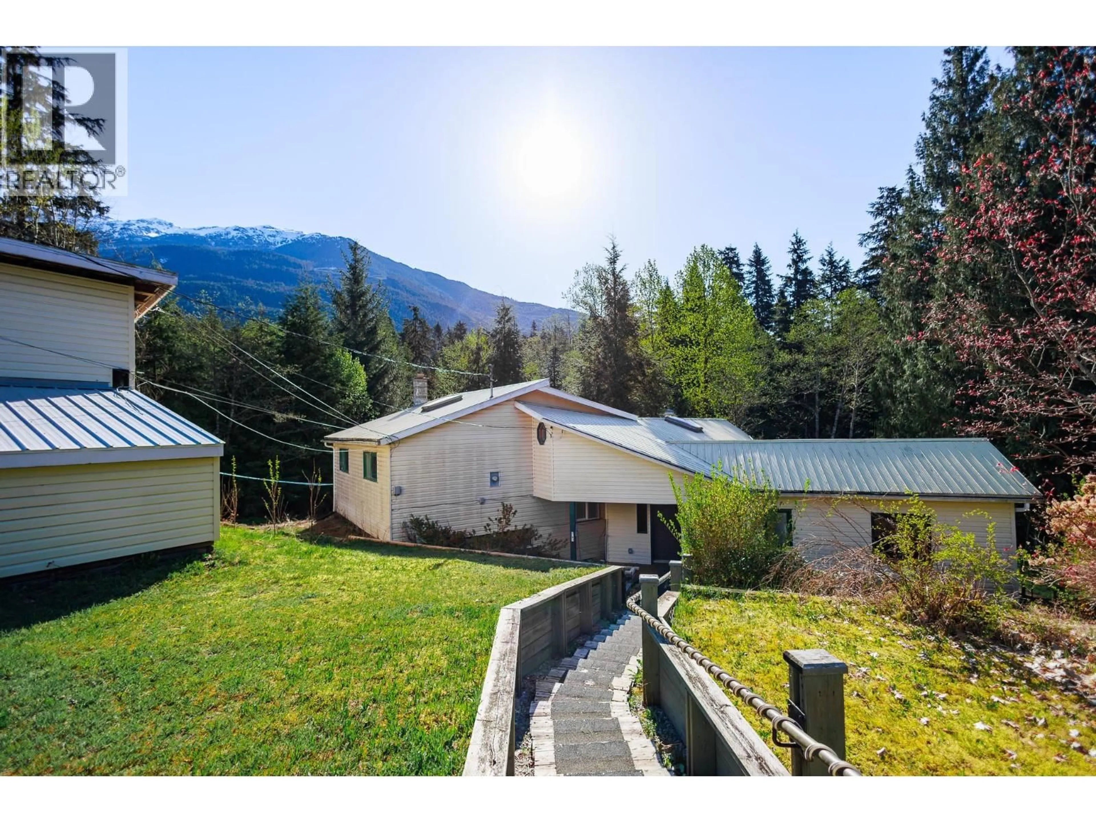A pic from outside/outdoor area/front of a property/back of a property/a pic from drone, mountain view for 5532 KLEANZA DRIVE, Terrace British Columbia V8G0A7