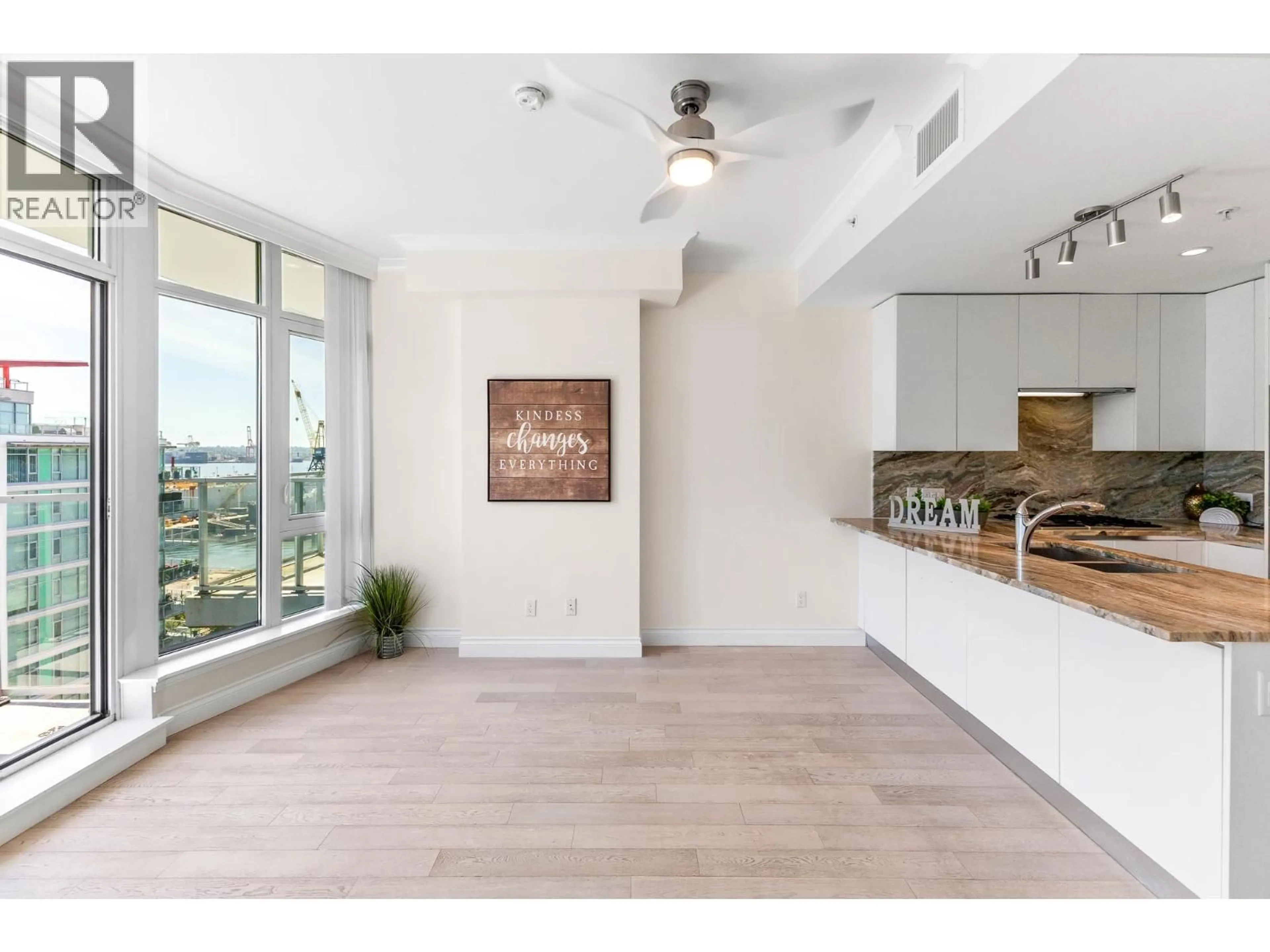 Open concept kitchen, unknown for 901 - 175 VICTORY SHIP WAY, North Vancouver British Columbia V7L0G1