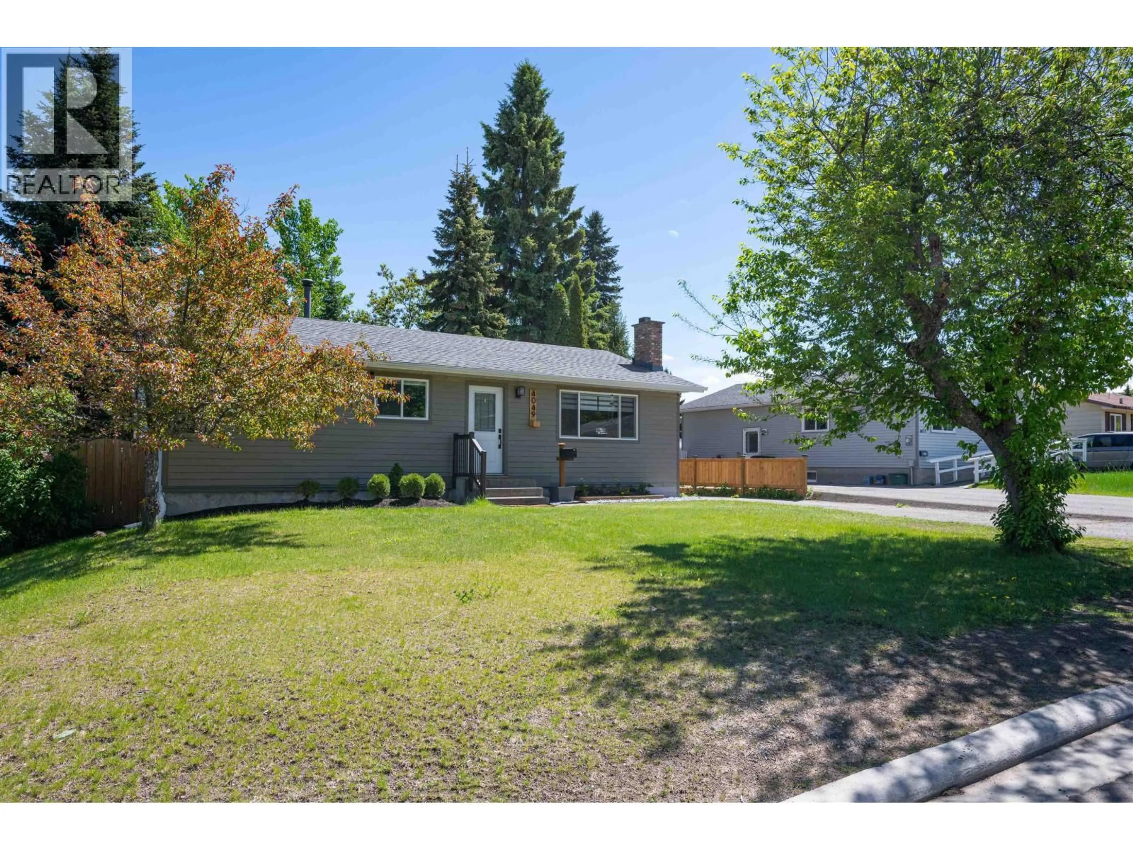 Home with vinyl exterior material, street for 4049 CAMPBELL AVENUE, Prince George British Columbia V2N2Y3