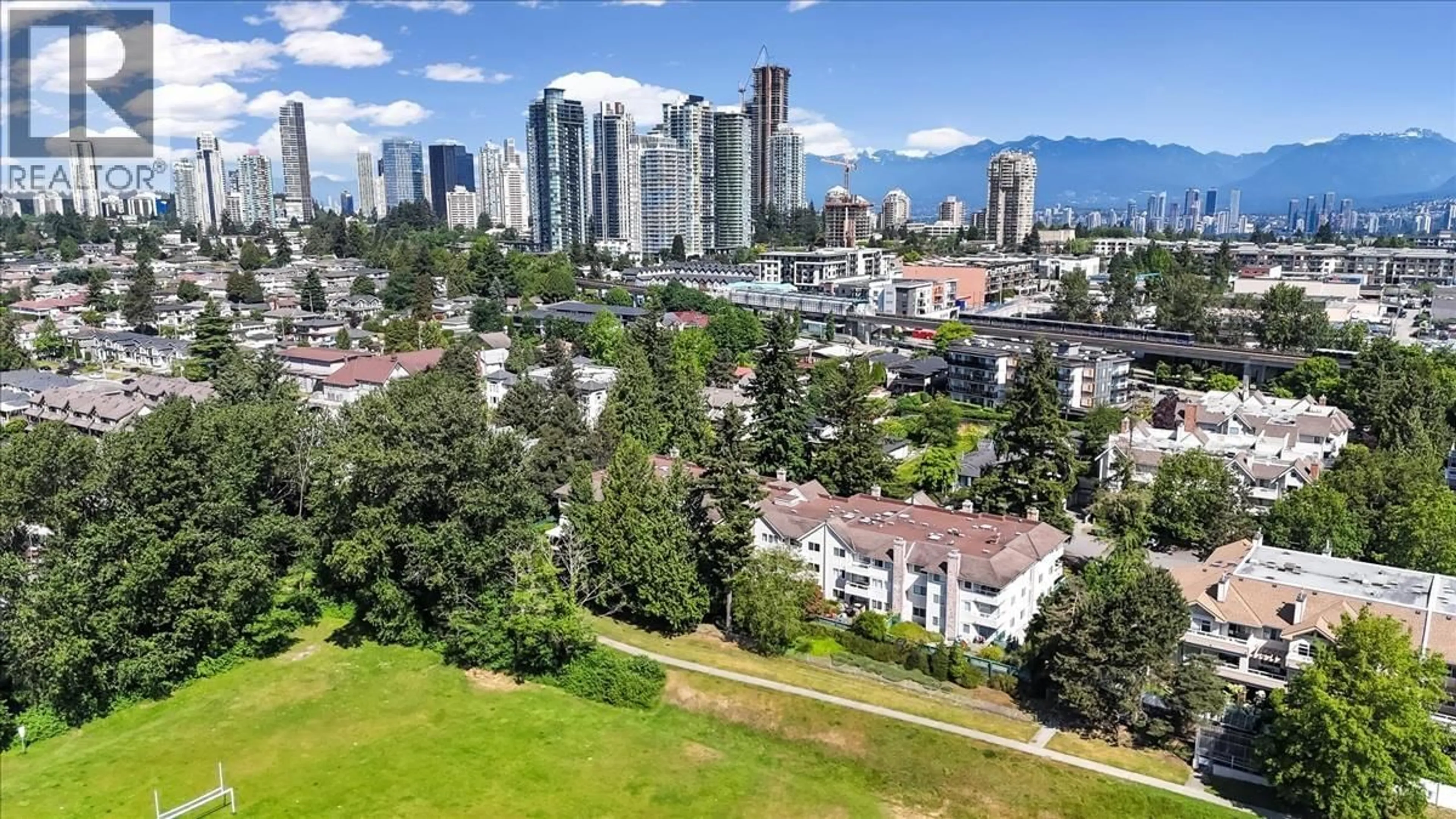 A pic from outside/outdoor area/front of a property/back of a property/a pic from drone, city buildings view from balcony for 107 - 5350 VICTORY STREET, Burnaby British Columbia V5J1T1