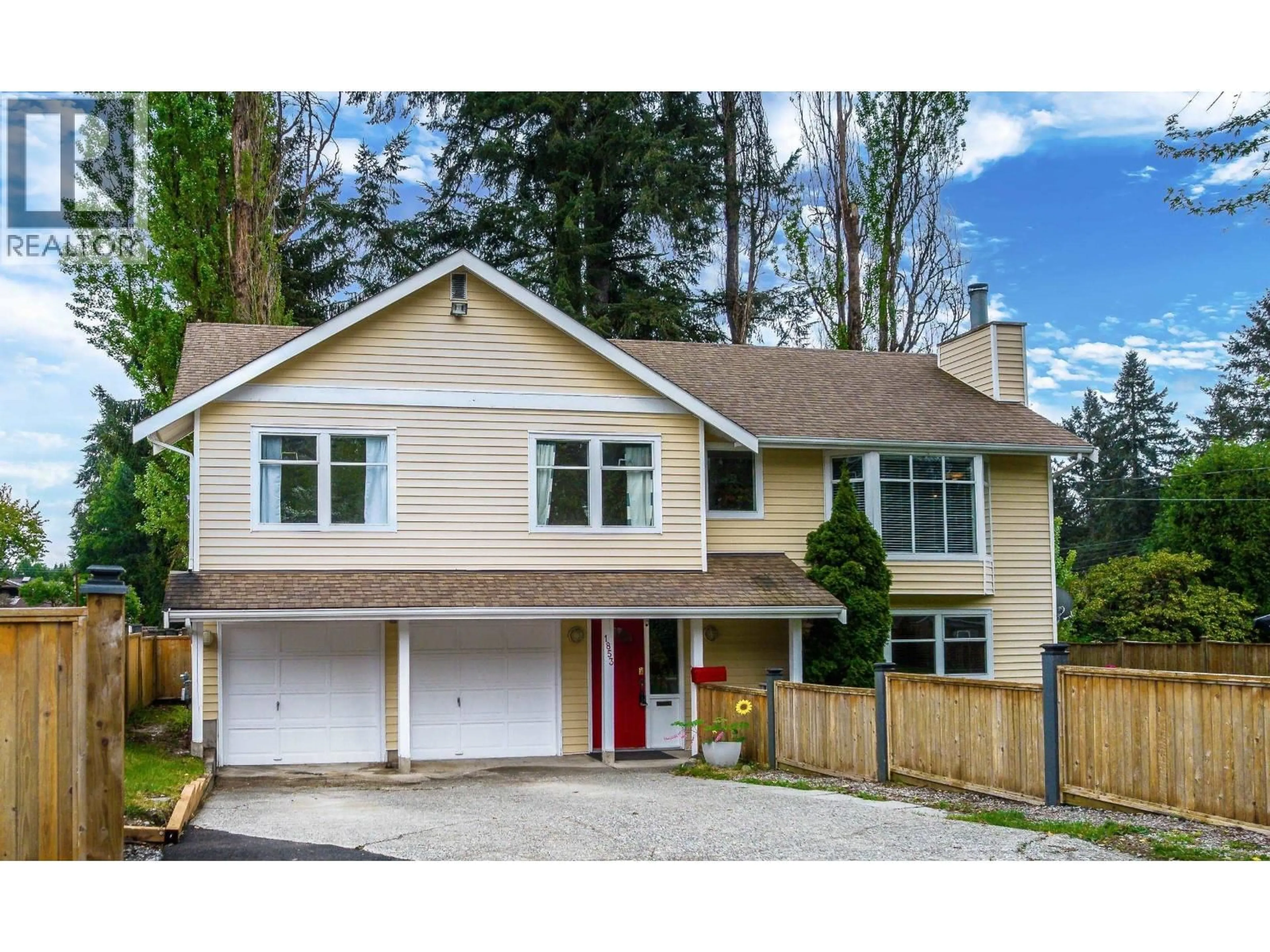 Home with vinyl exterior material, street for 1853 WINDERMERE AVENUE, Port Coquitlam British Columbia V3B2K5