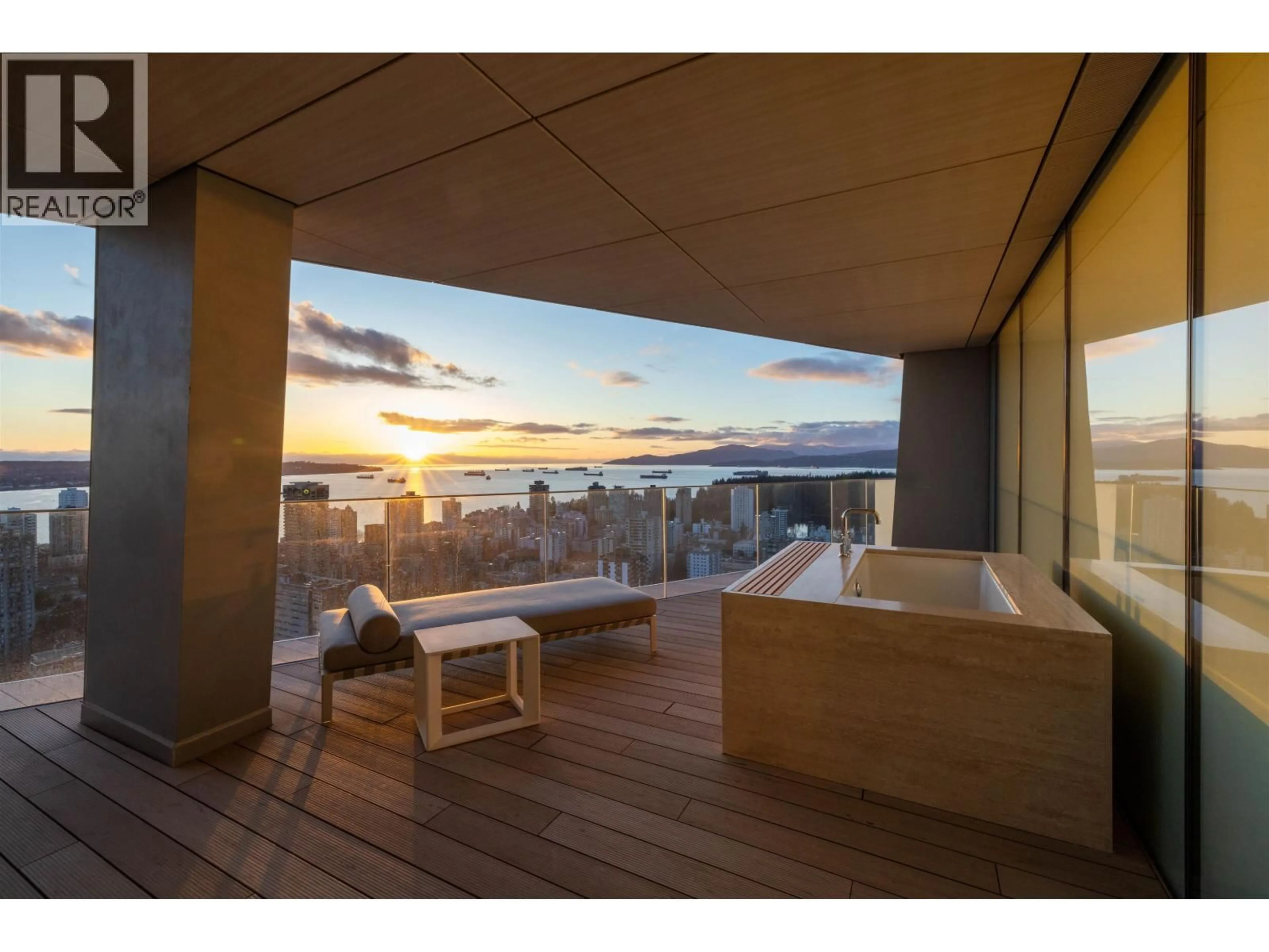 Patio, water/lake/river/ocean view for 3703 - 1568 ALBERNI STREET, Vancouver British Columbia V6G0E3