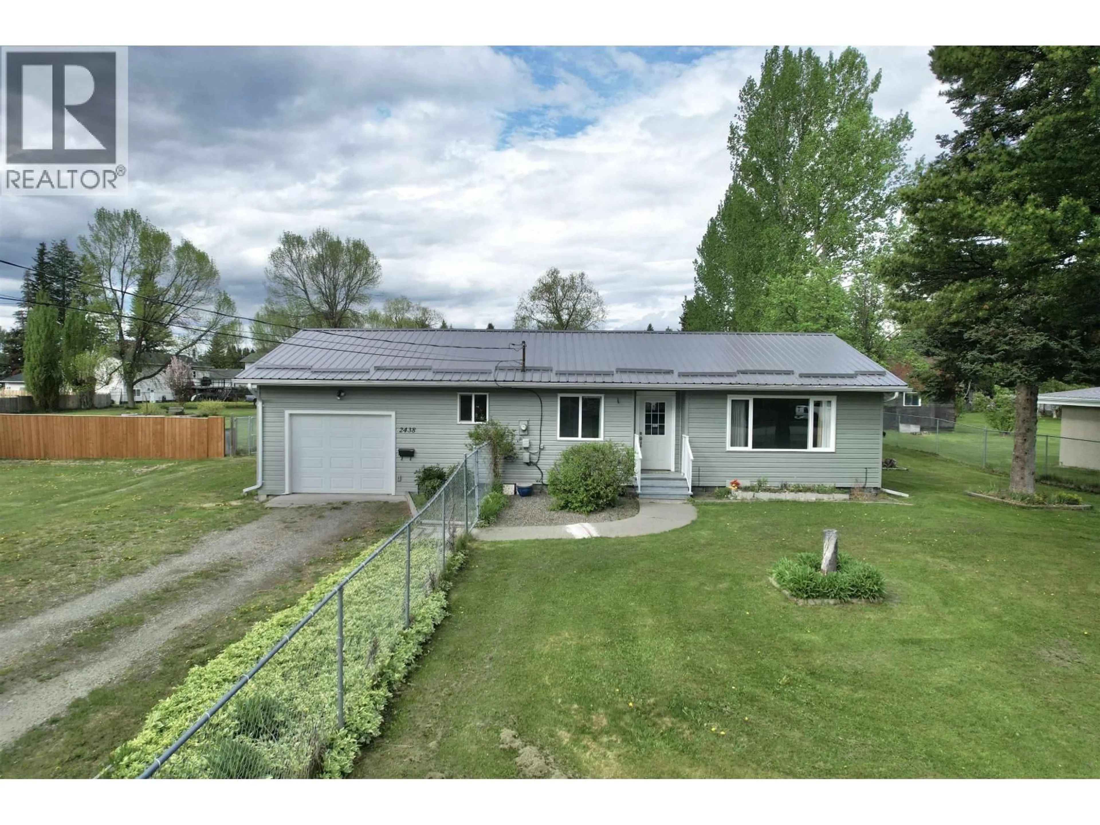 A pic from outside/outdoor area/front of a property/back of a property/a pic from drone, street for 2438 SING STREET, Quesnel British Columbia V2J4P7
