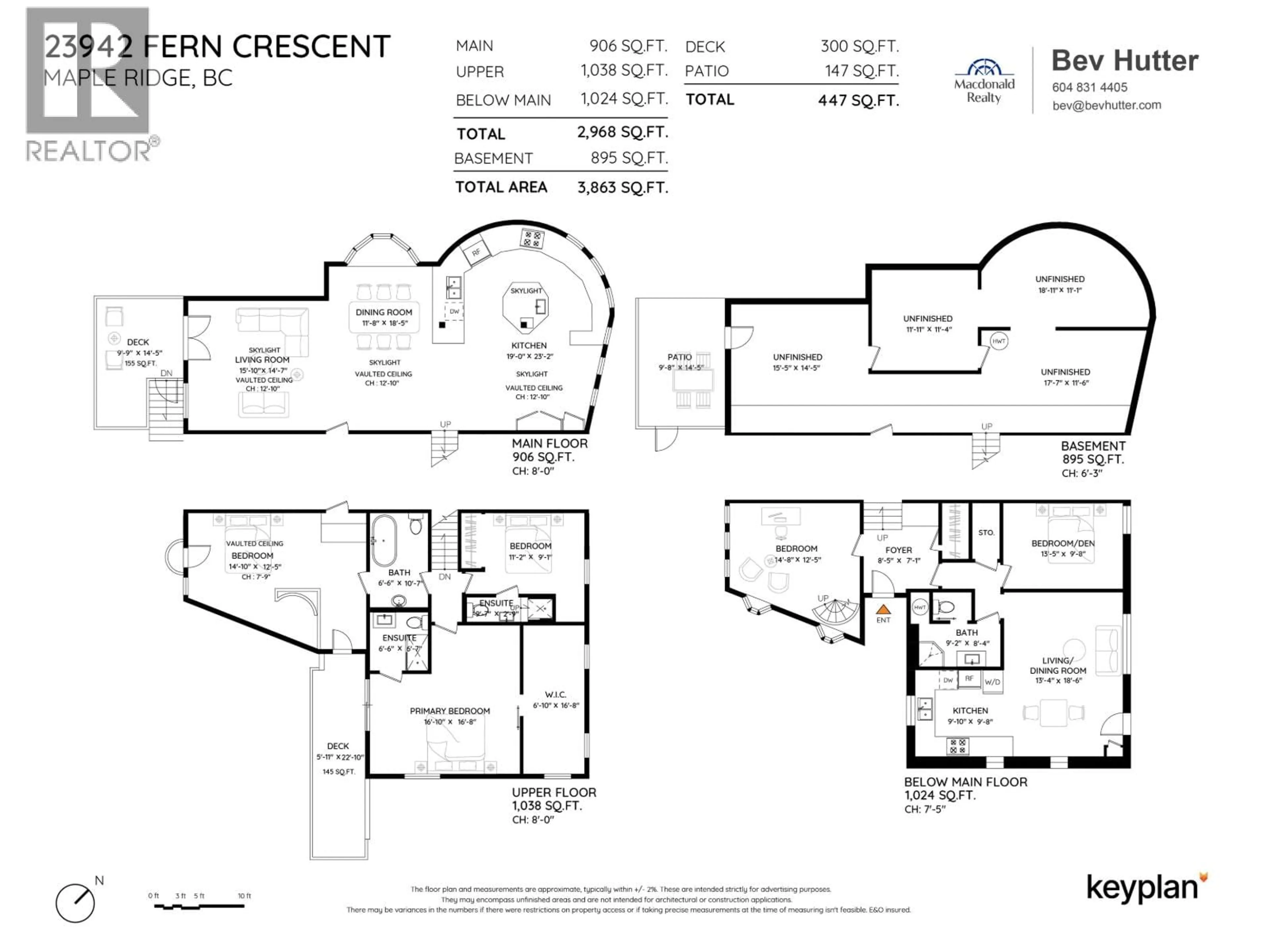 Floor plan for 23942 FERN CRESCENT, Maple Ridge British Columbia V4R2S3