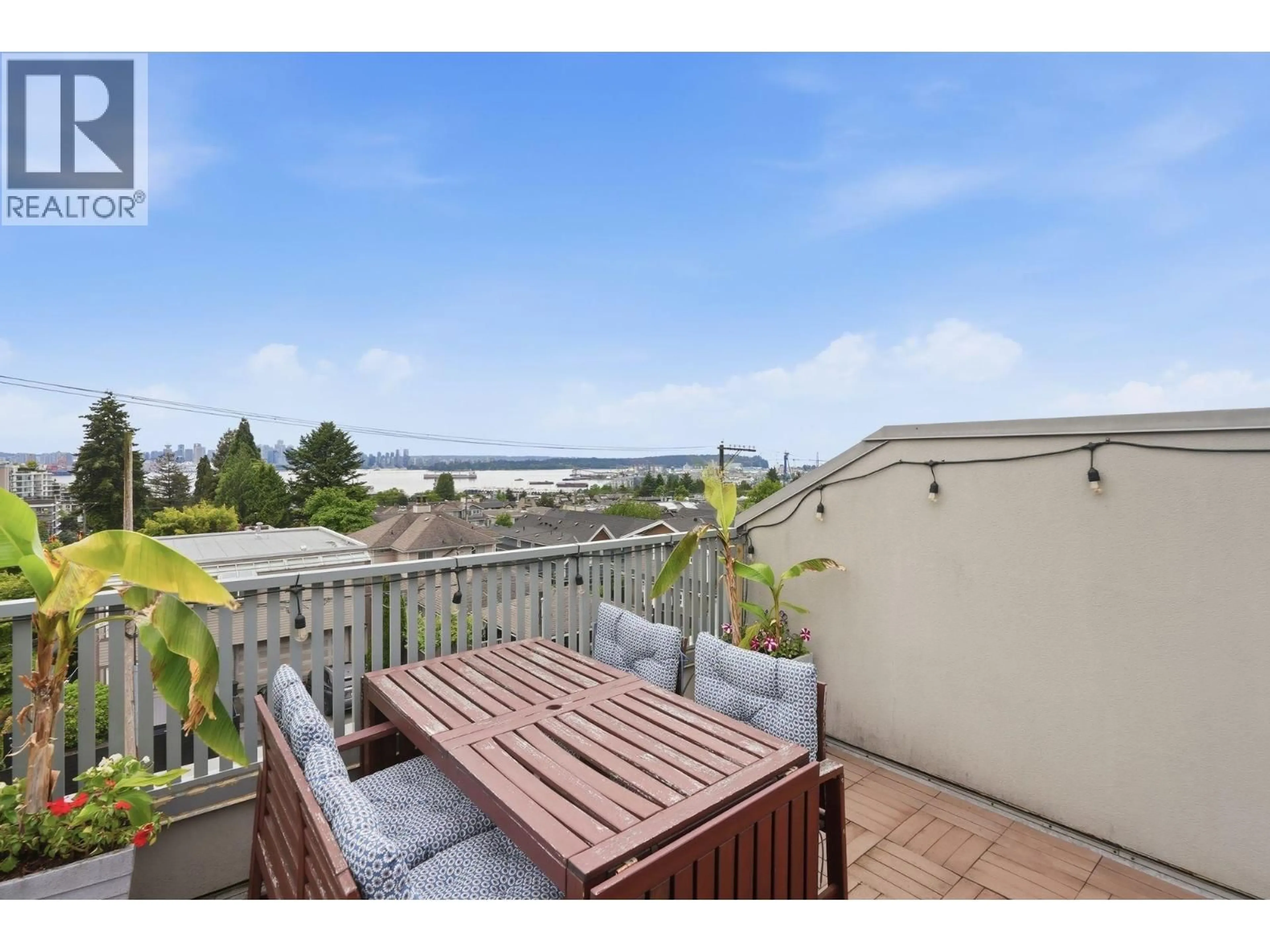 Patio, water/lake/river/ocean view for 203 6TH STREET, North Vancouver British Columbia V7M1K7