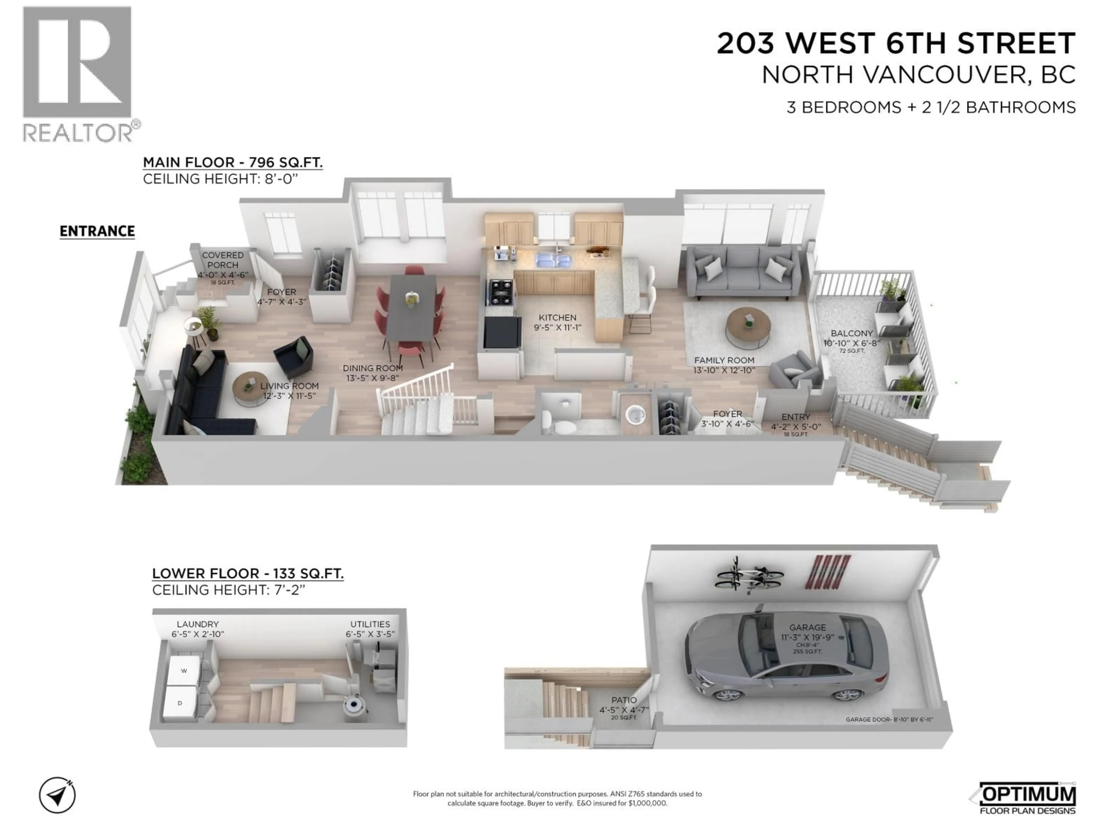 Floor plan for 203 6TH STREET, North Vancouver British Columbia V7M1K7
