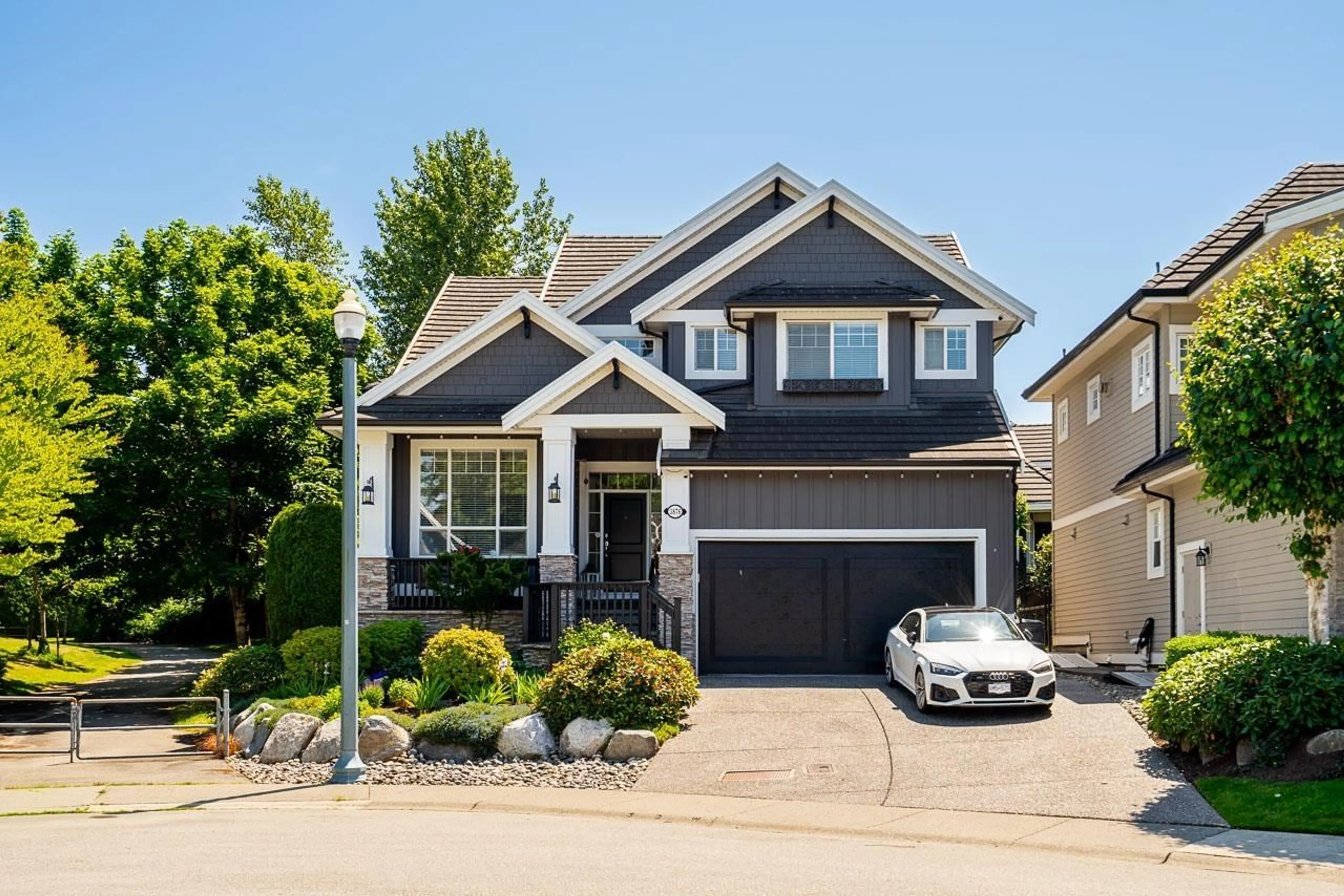 Home with vinyl exterior material, street for 3876 154 STREET, Surrey British Columbia V3Z0V3