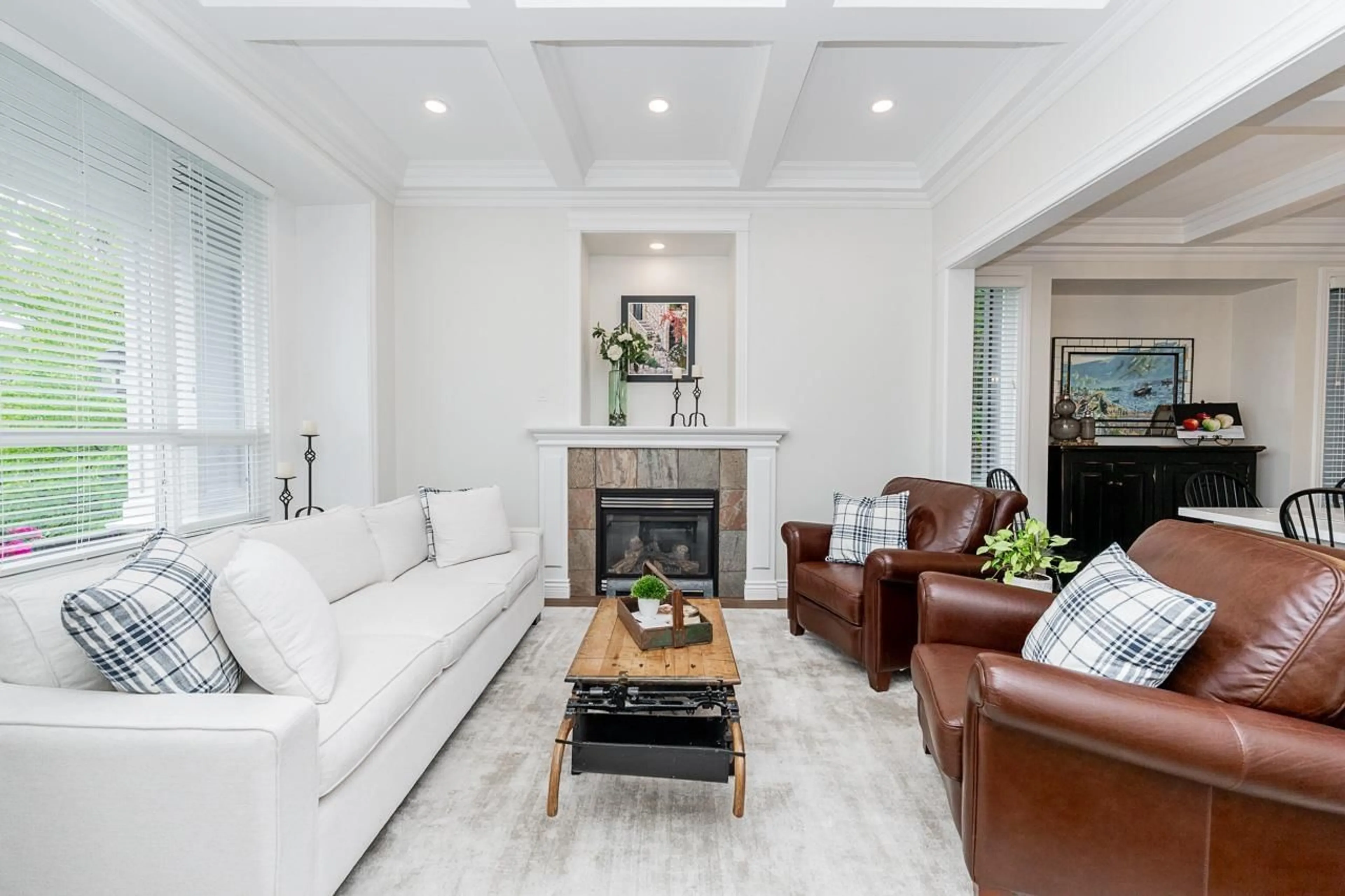 Living room with furniture, ceramic/tile floor for 3876 154 STREET, Surrey British Columbia V3Z0V3