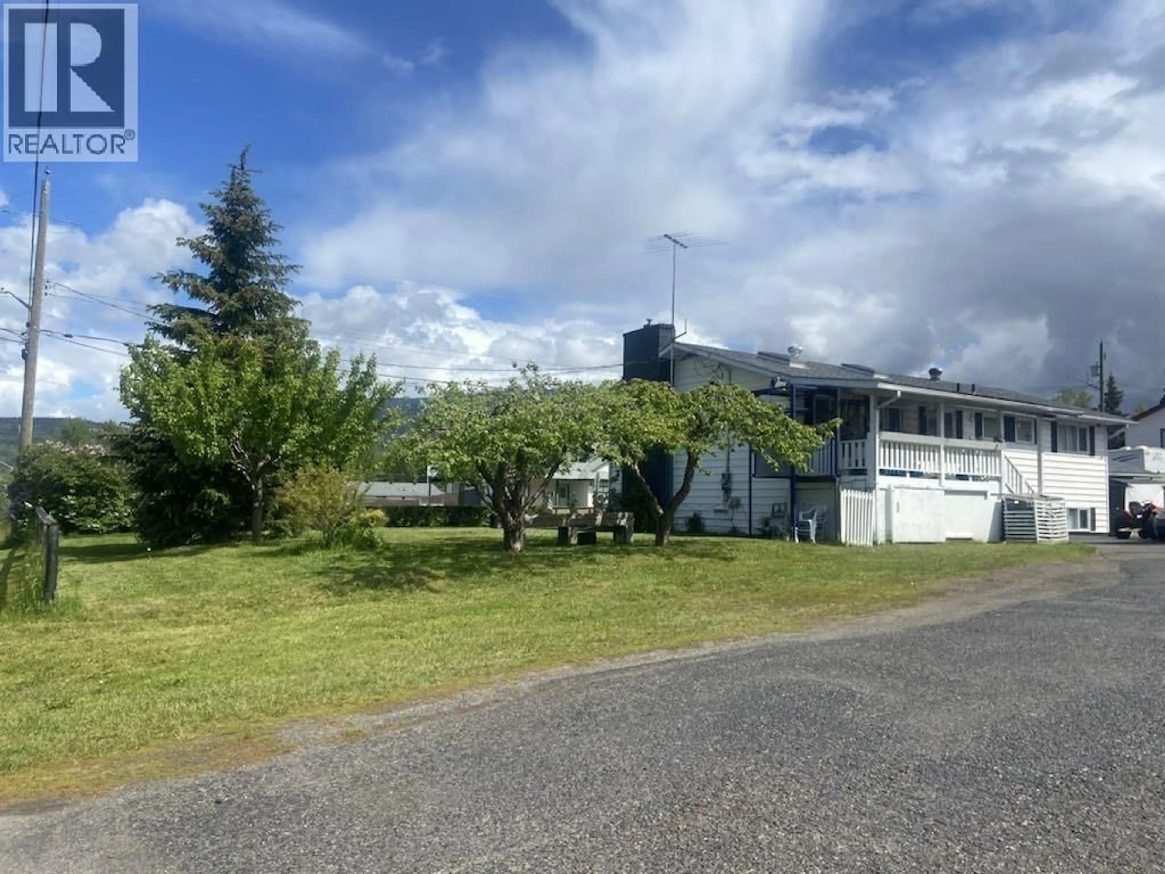 A pic from outside/outdoor area/front of a property/back of a property/a pic from drone, unknown for 4522 13TH AVENUE, New Hazelton British Columbia V0J2J0